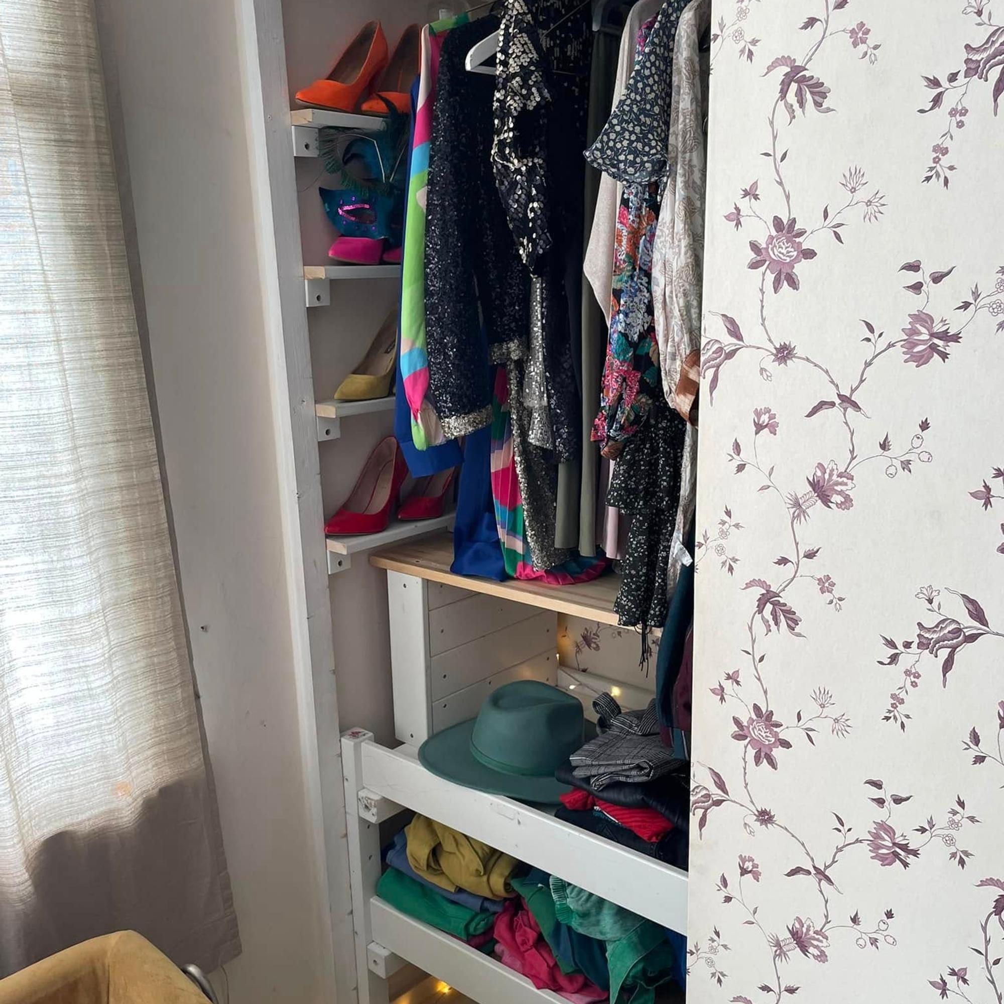 This dad turned an old bunk bed into a smart closet fix—and it cost next to nothing