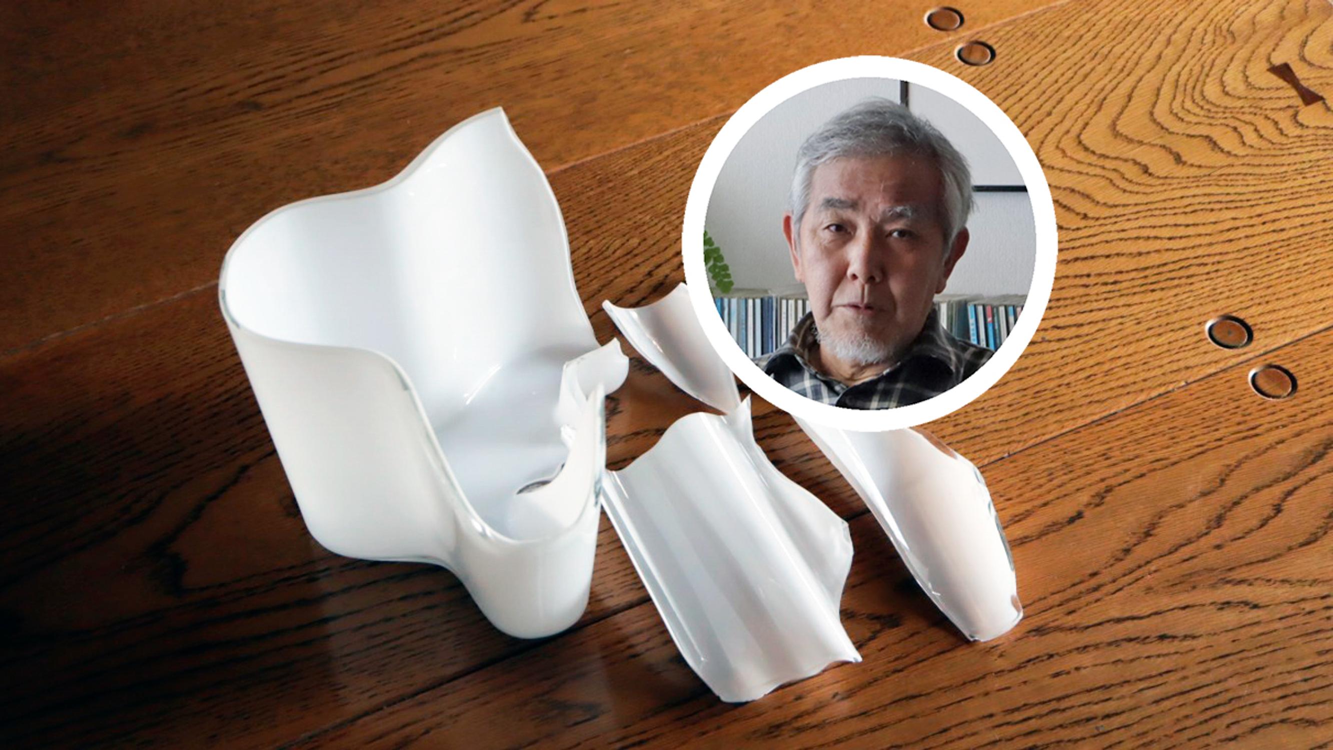 Shattered Aalto vase gets a new life in the hands of Japanese Rio: “I love Finnish design”