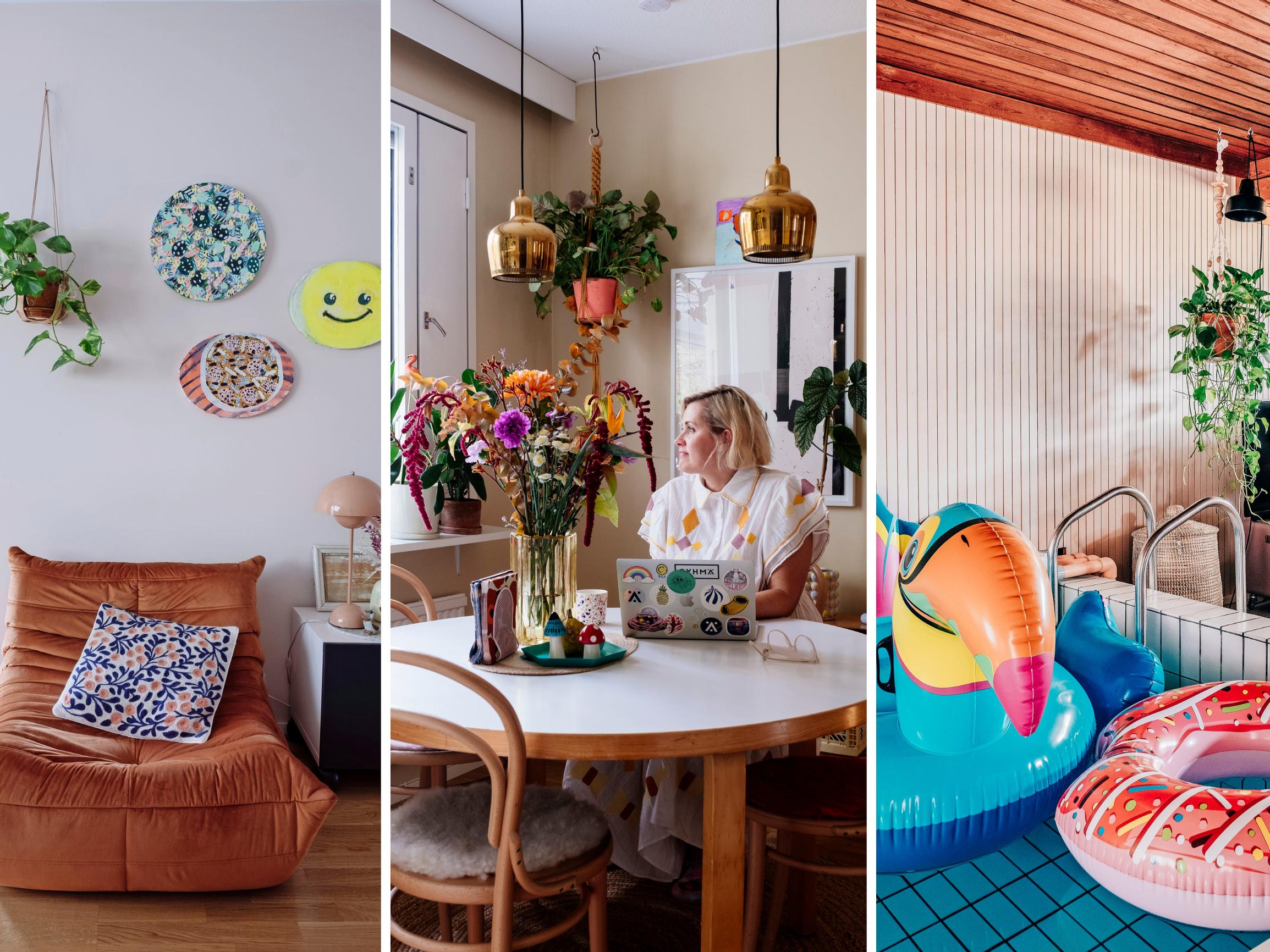 Definitely not love at first sight! Elina and Pertti took a chance on a concrete bunker and turned it into a colorful carnival