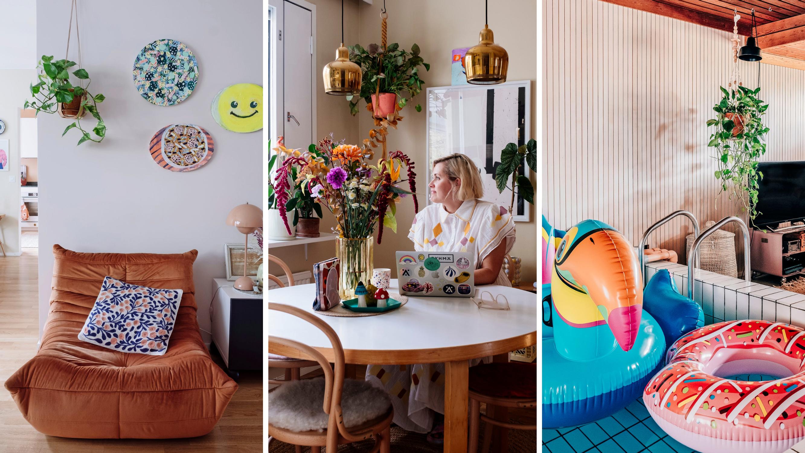 Definitely not love at first sight! Elina and Pertti took a chance on a concrete bunker and turned it into a colorful carnival