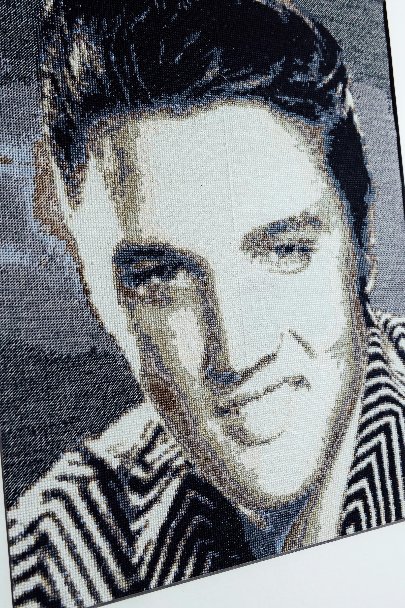 A cross-stitch piece created by Tanja.