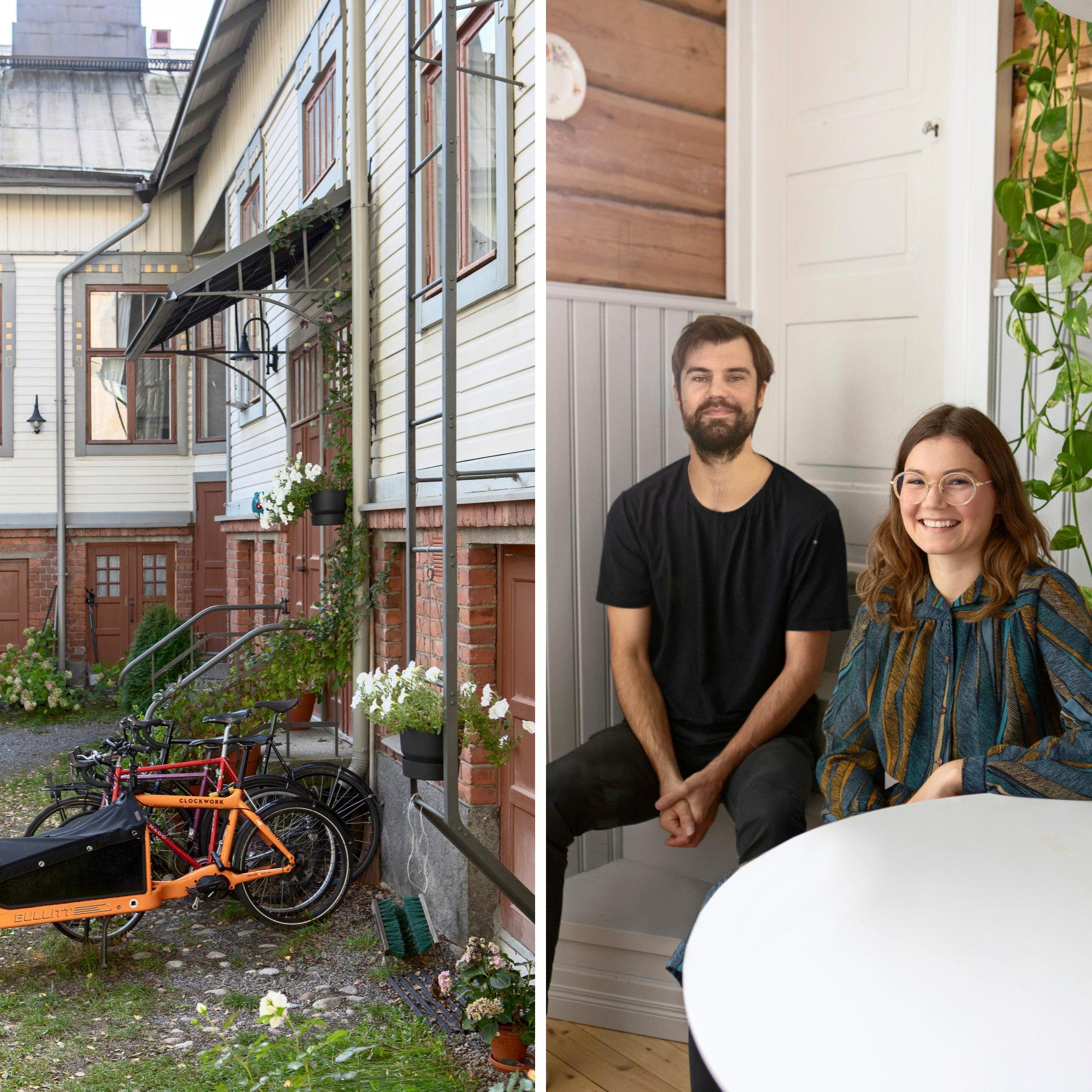 More square meters from the old firewood storage! With an open-minded renovation, Rea and Simo created space for a bedroom and a sauna in their cellar