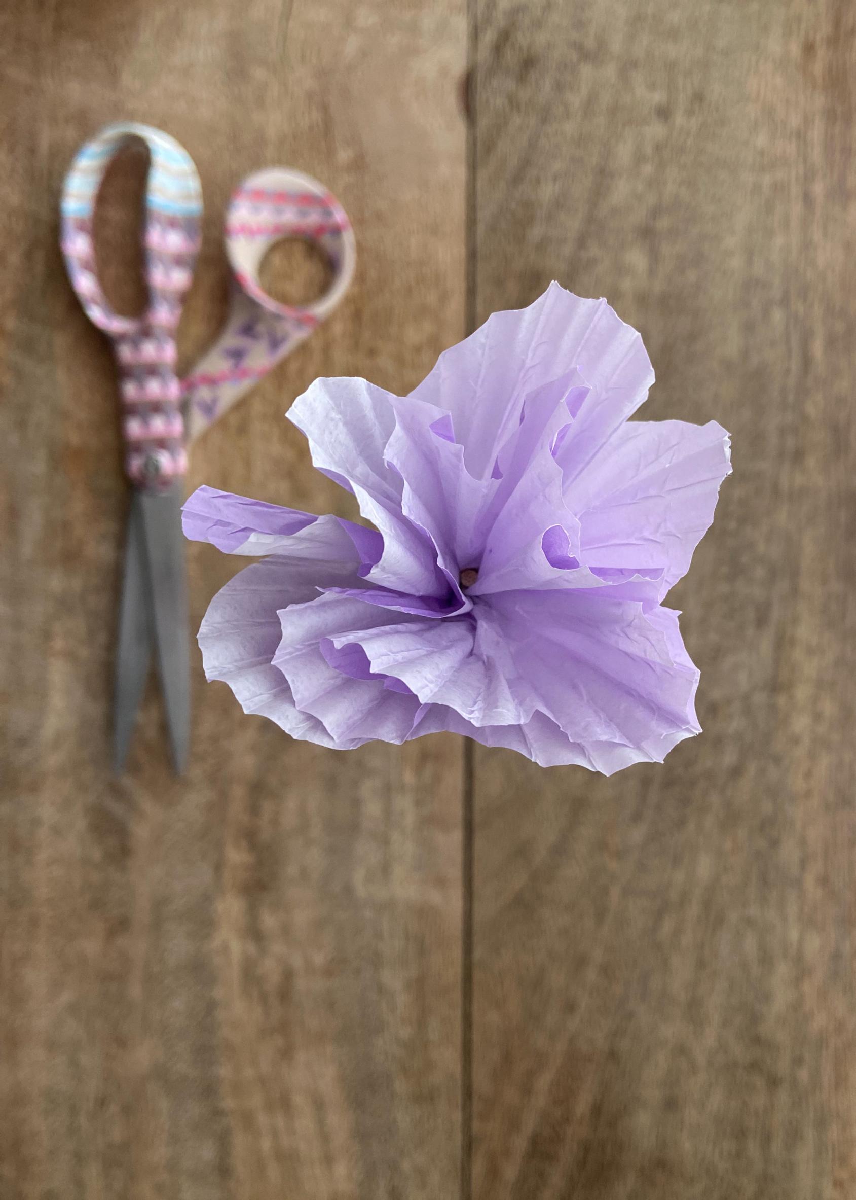 Step-by-step image of a top-down view of the flower.