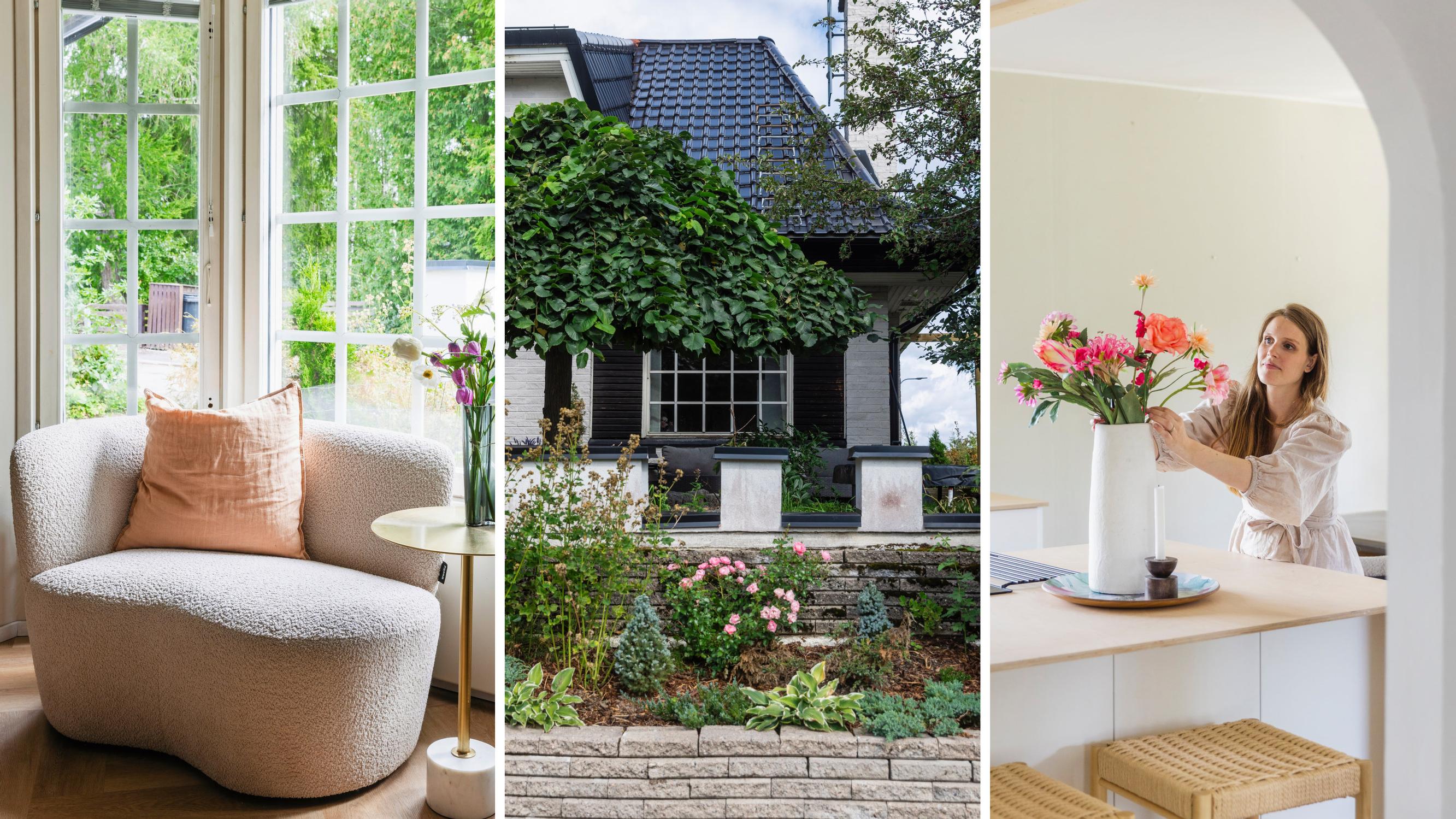 An ’80s charmer: archways, paned windows, and bay windows steal the show in this renovation