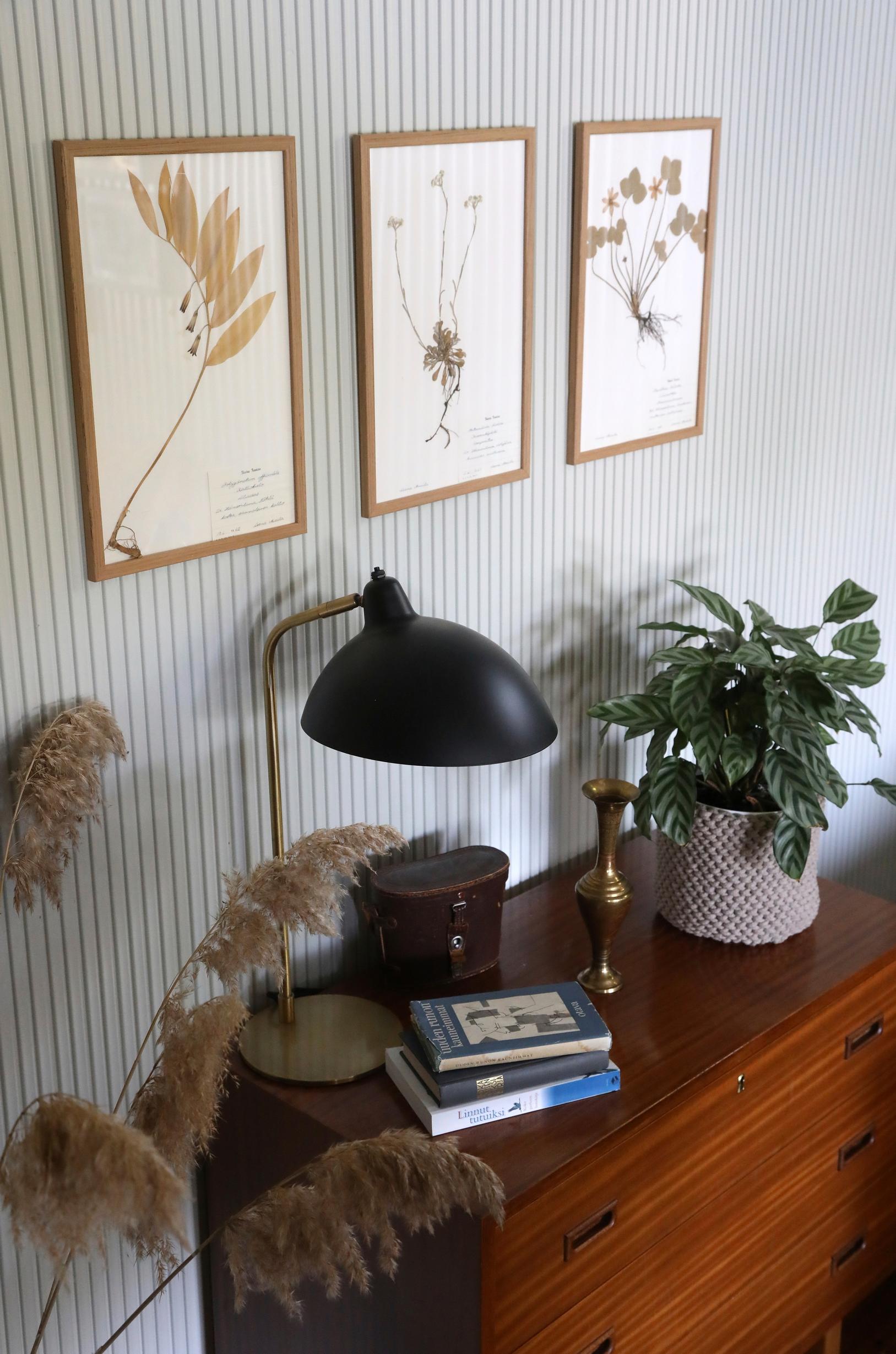 Decorative items on a dresser