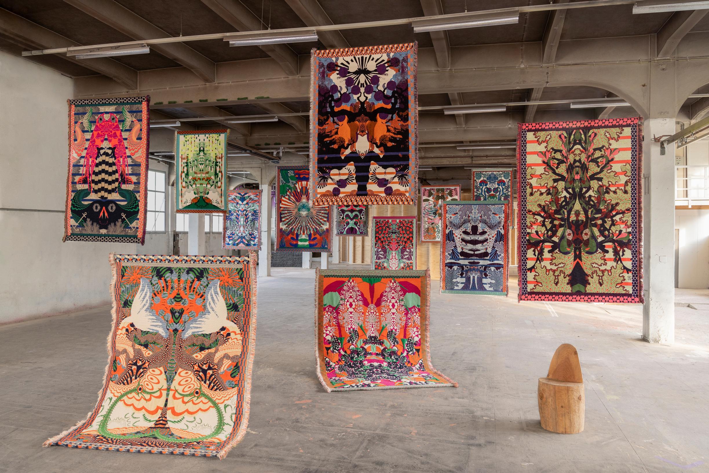 Textile works by Kustaa Saksi