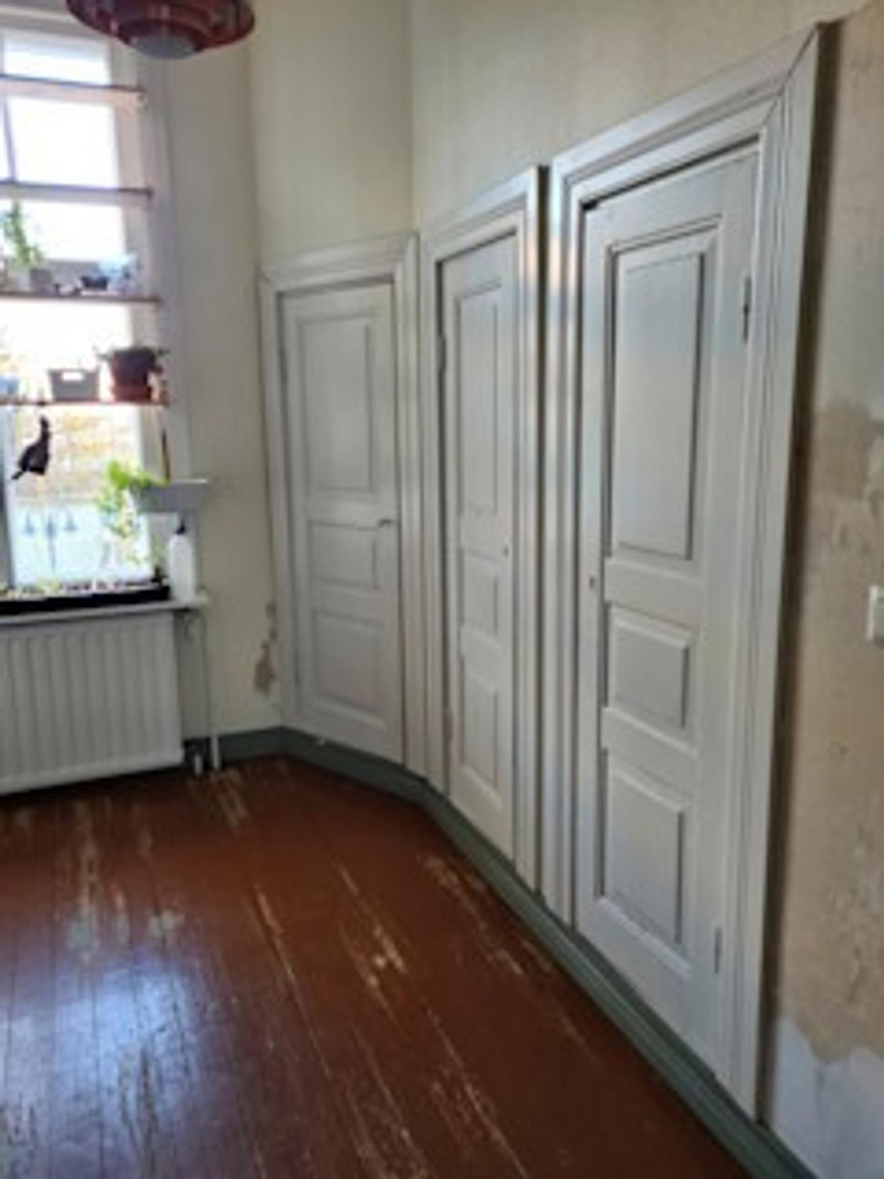 The old built-in cabinets.