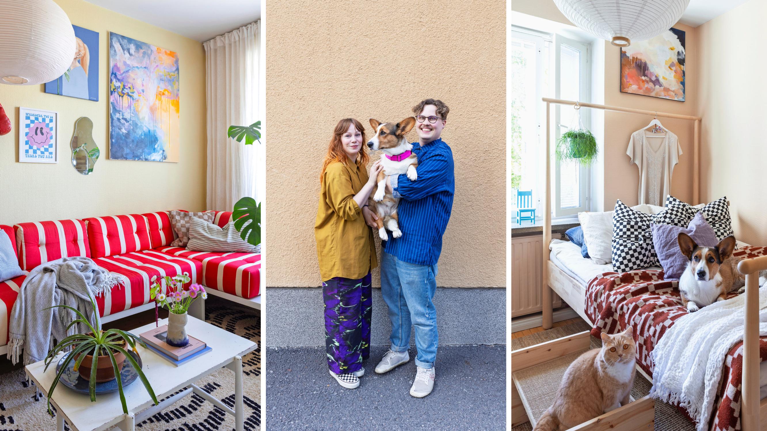Steps to the bed for the dog, a climbing shelf for the cat: in this interior architect’s home, pets have their own furniture