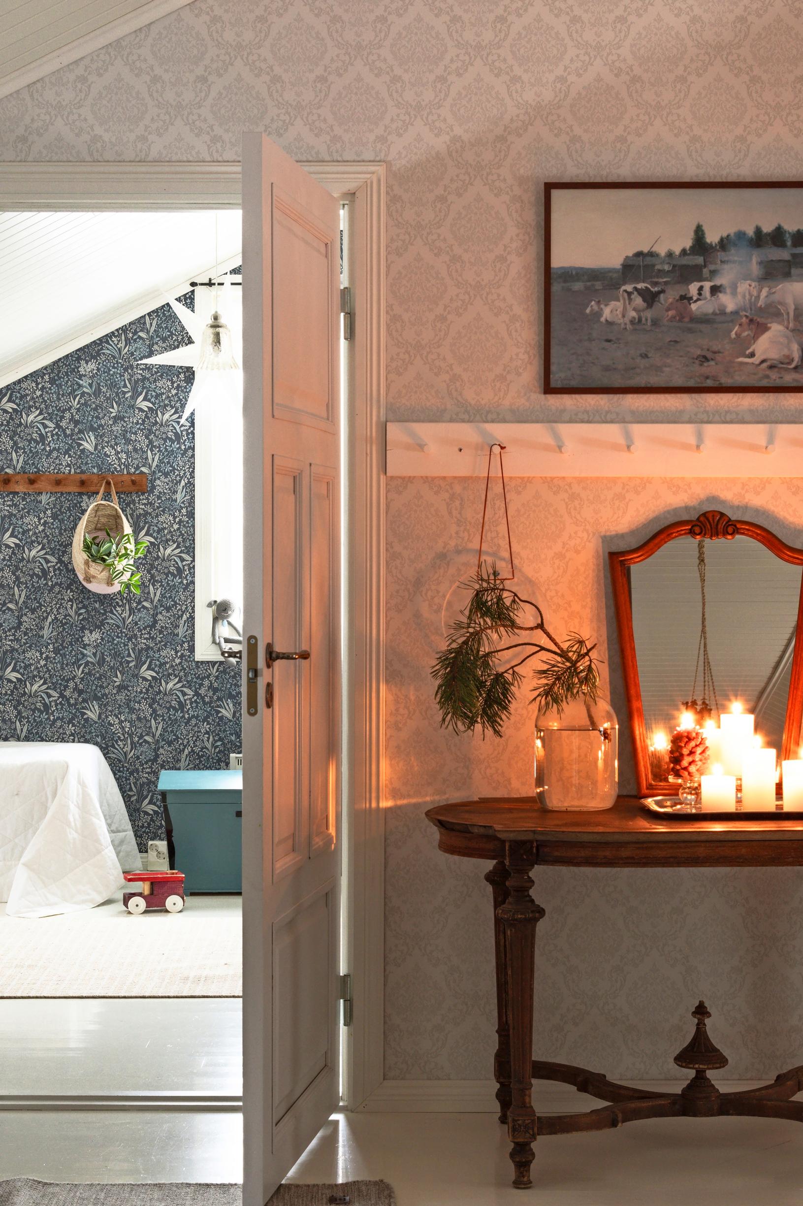 Candles on an old table