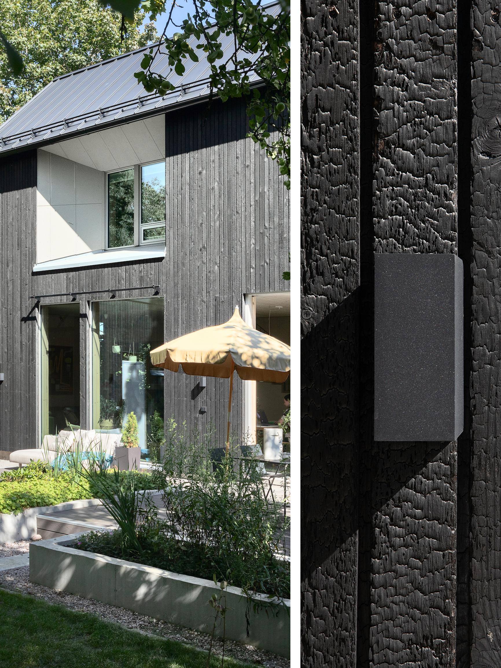 Scorched house—on purpose! This home was treated with an ancient technique