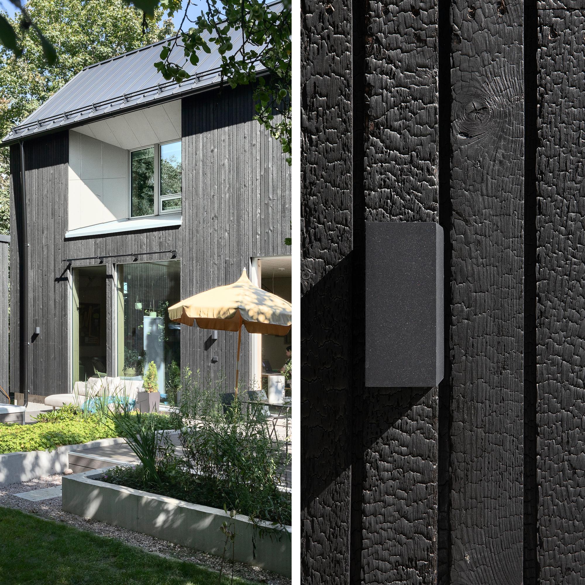Scorched house—on purpose! This home was treated with an ancient technique