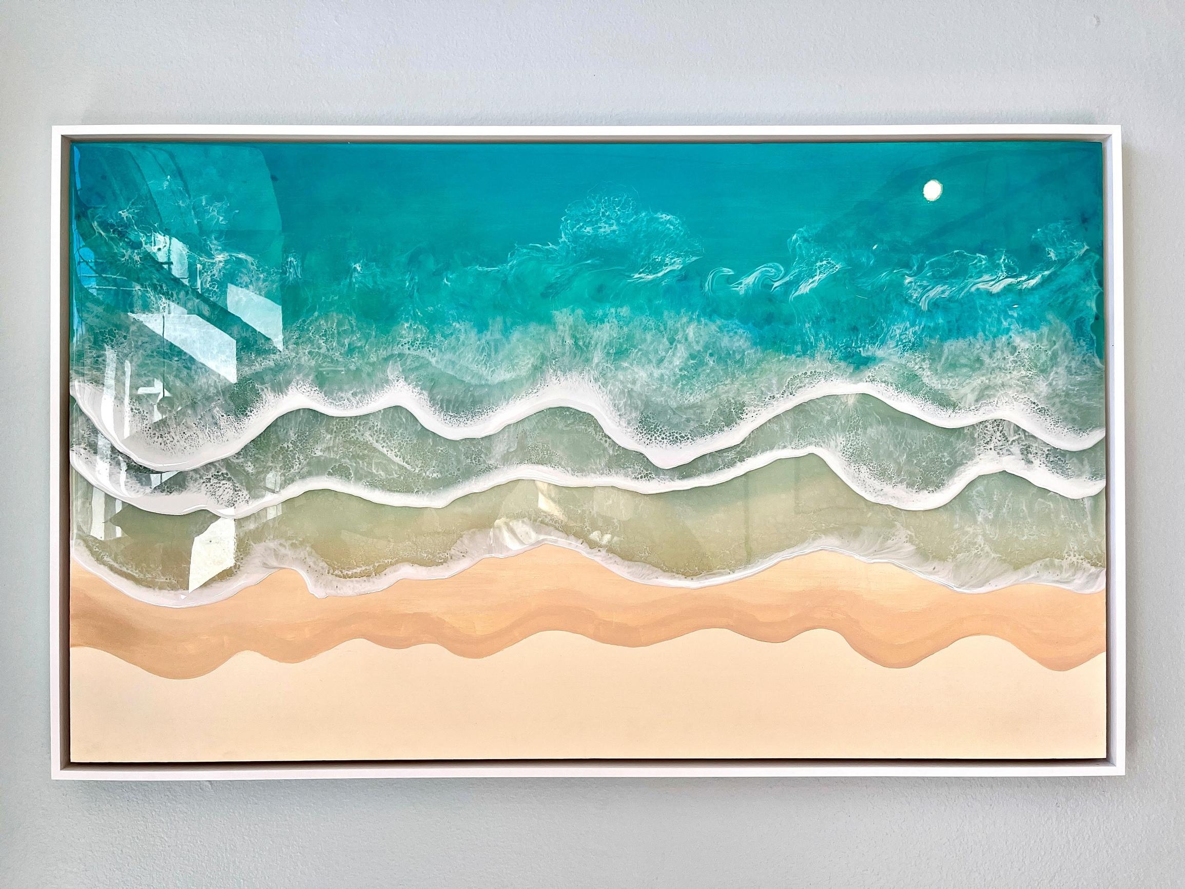 A painting made by Gogi featuring a beach scene.