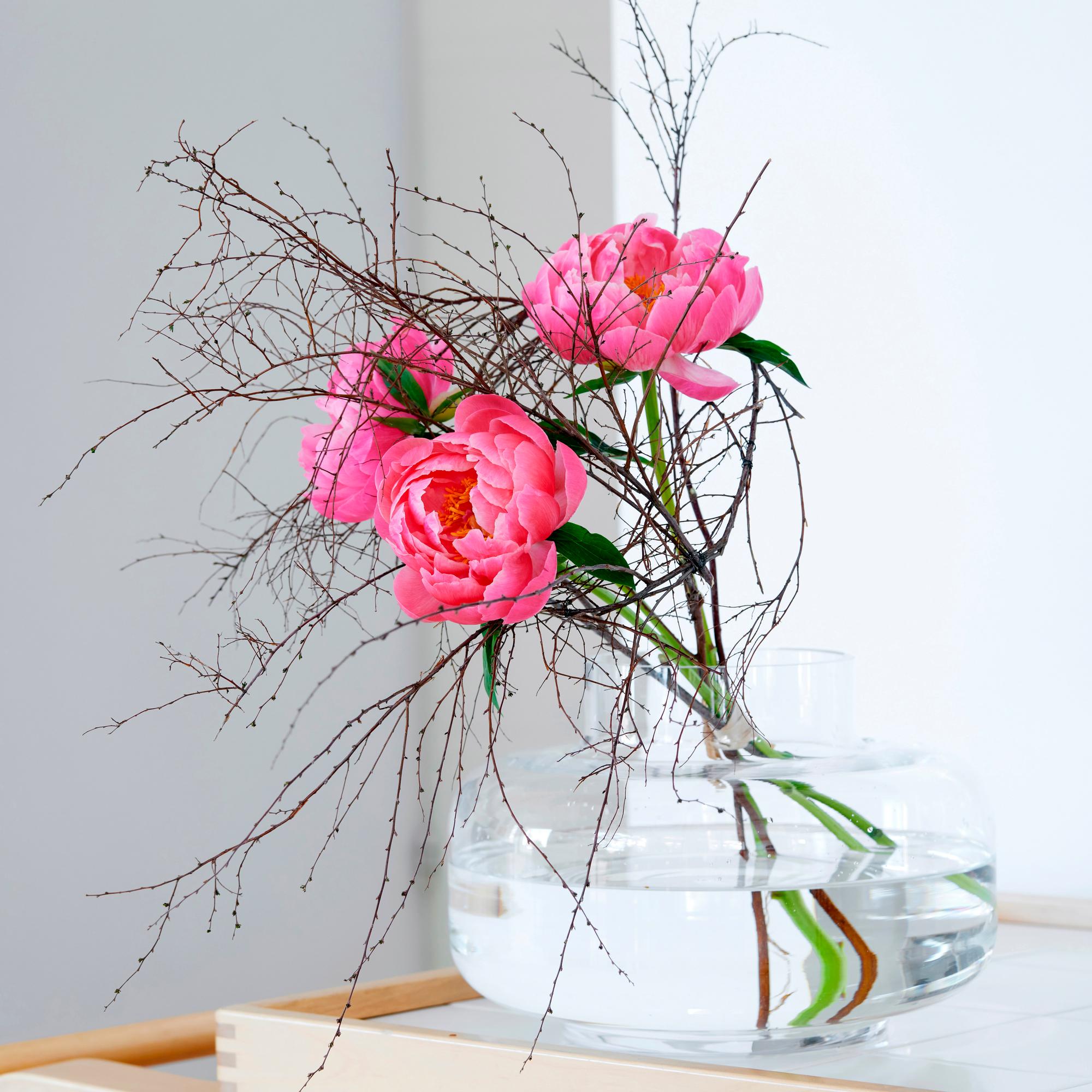 3 stunning peony arrangements with just three flowers