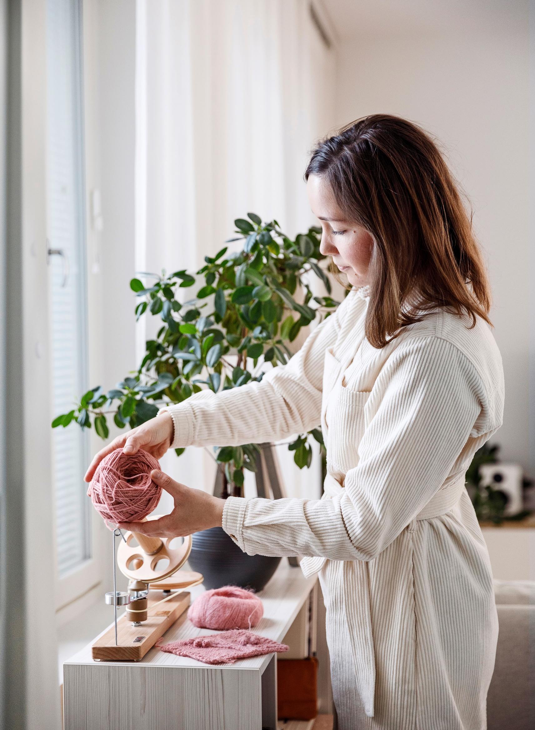 Anna Tanskanen at home.