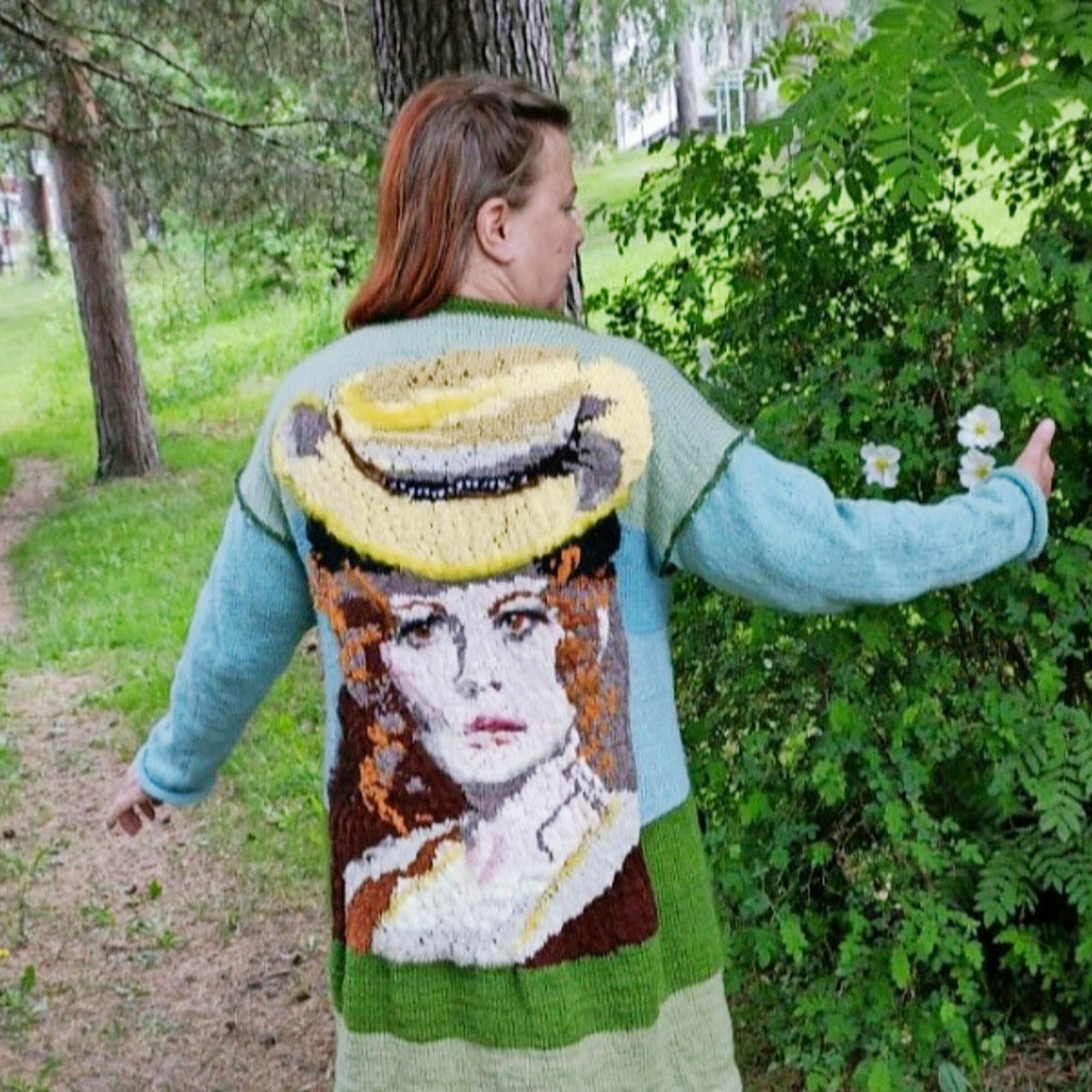 Knitted Mona Lisa? Finnish knitter’s skillful sweaters are wearable art