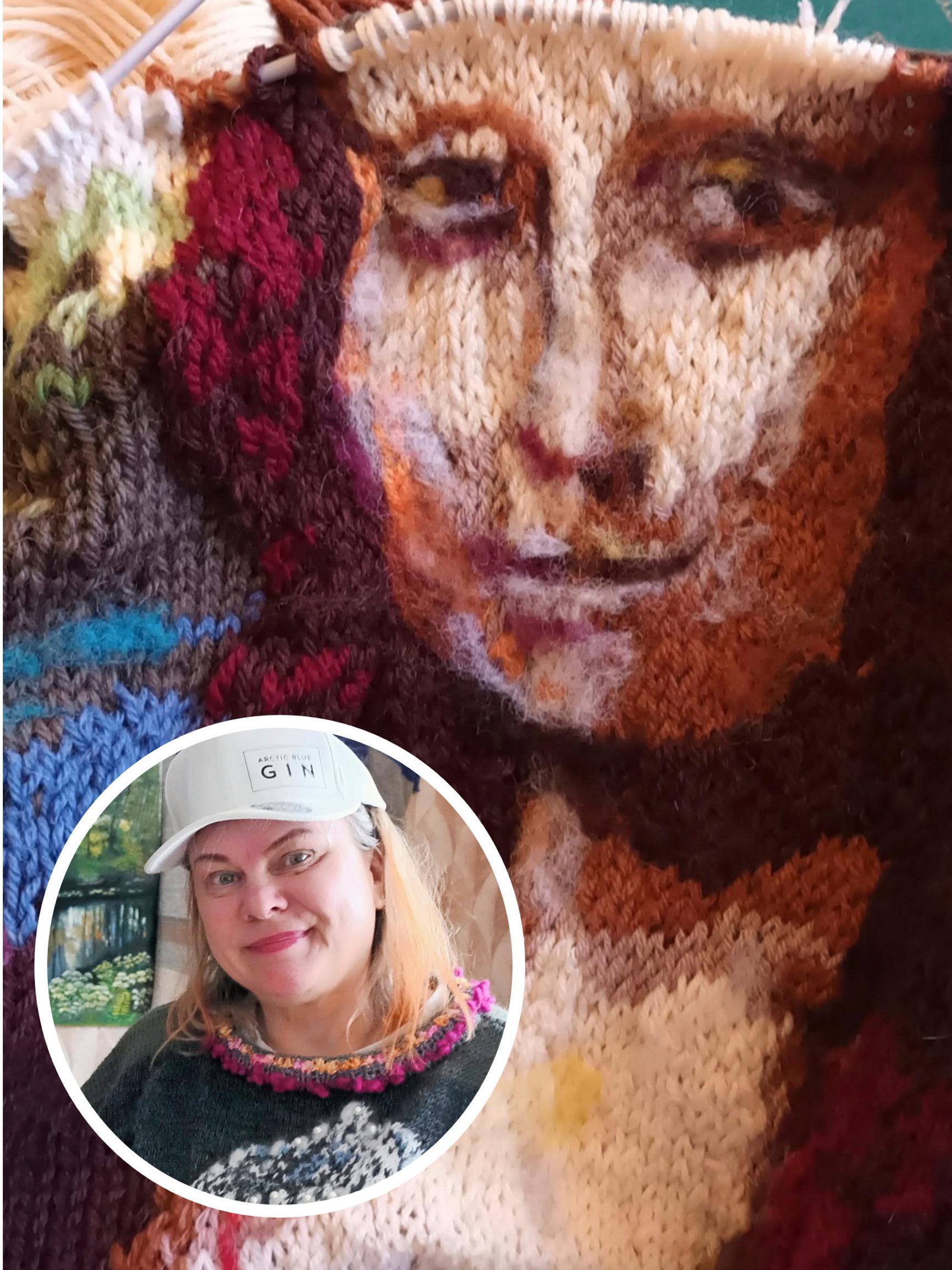 Knitted Mona Lisa? Finnish knitter’s skillful sweaters are wearable art