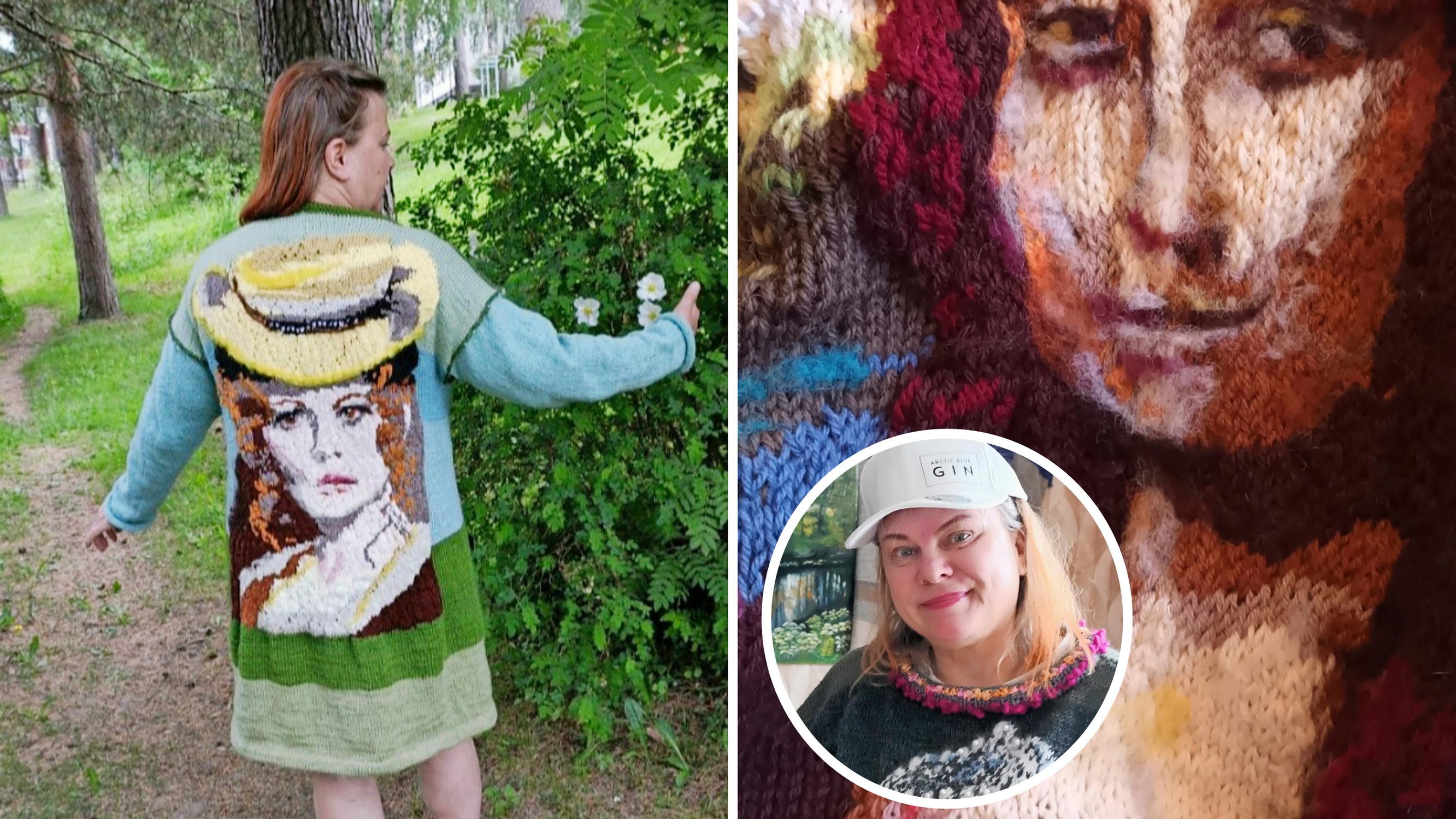 Knitted Mona Lisa? Finnish knitter’s skillful sweaters are wearable art