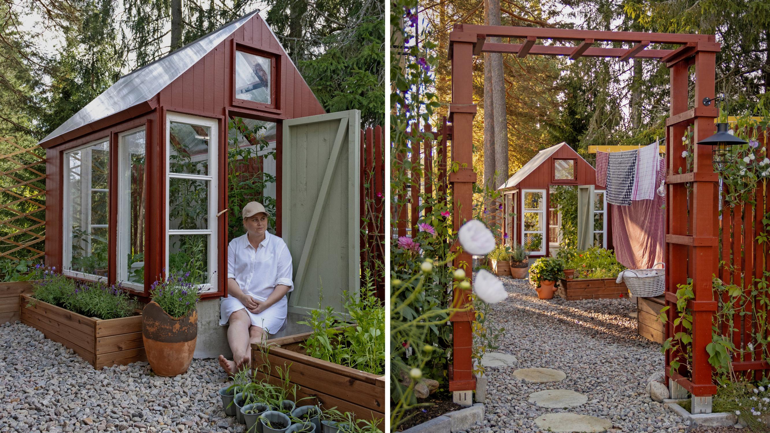 Rilla built a greenhouse from old windows: “I discovered I can do all sorts of things”