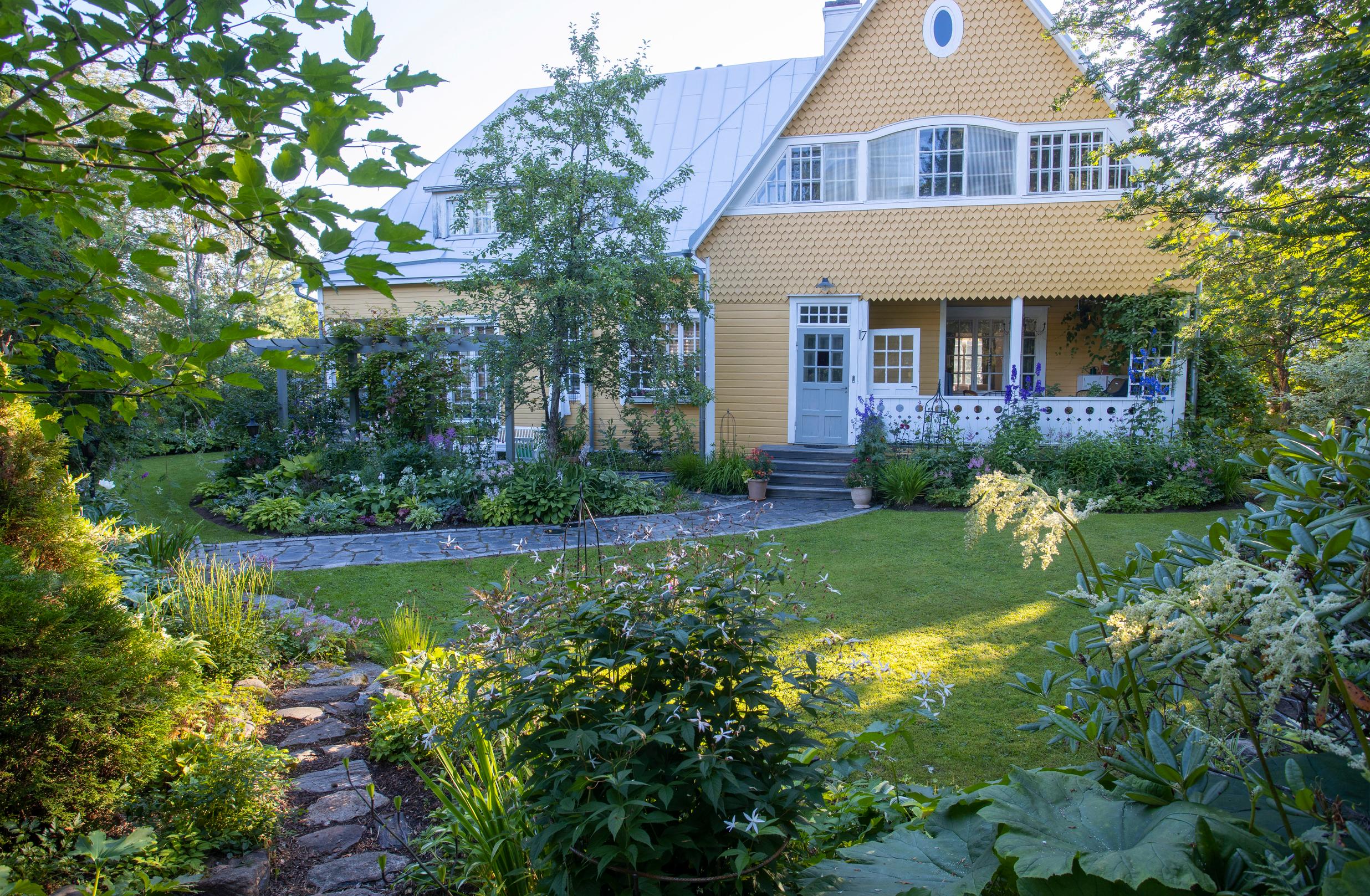 The garden of an old villa