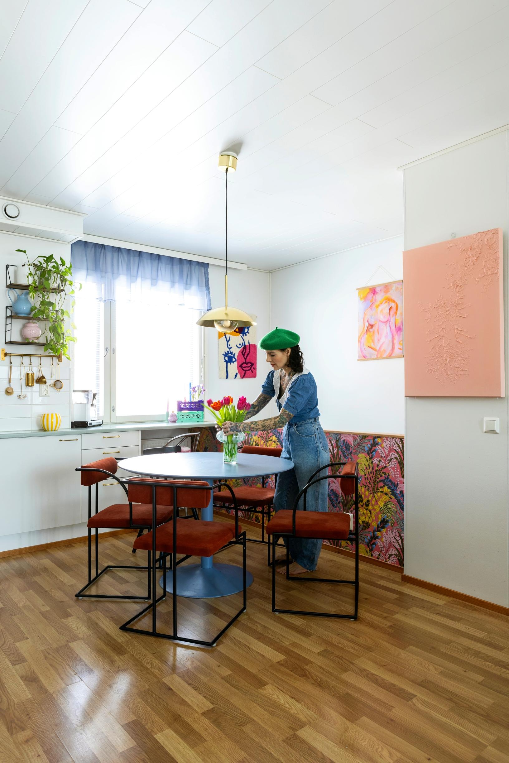 Patricia in the kitchen.