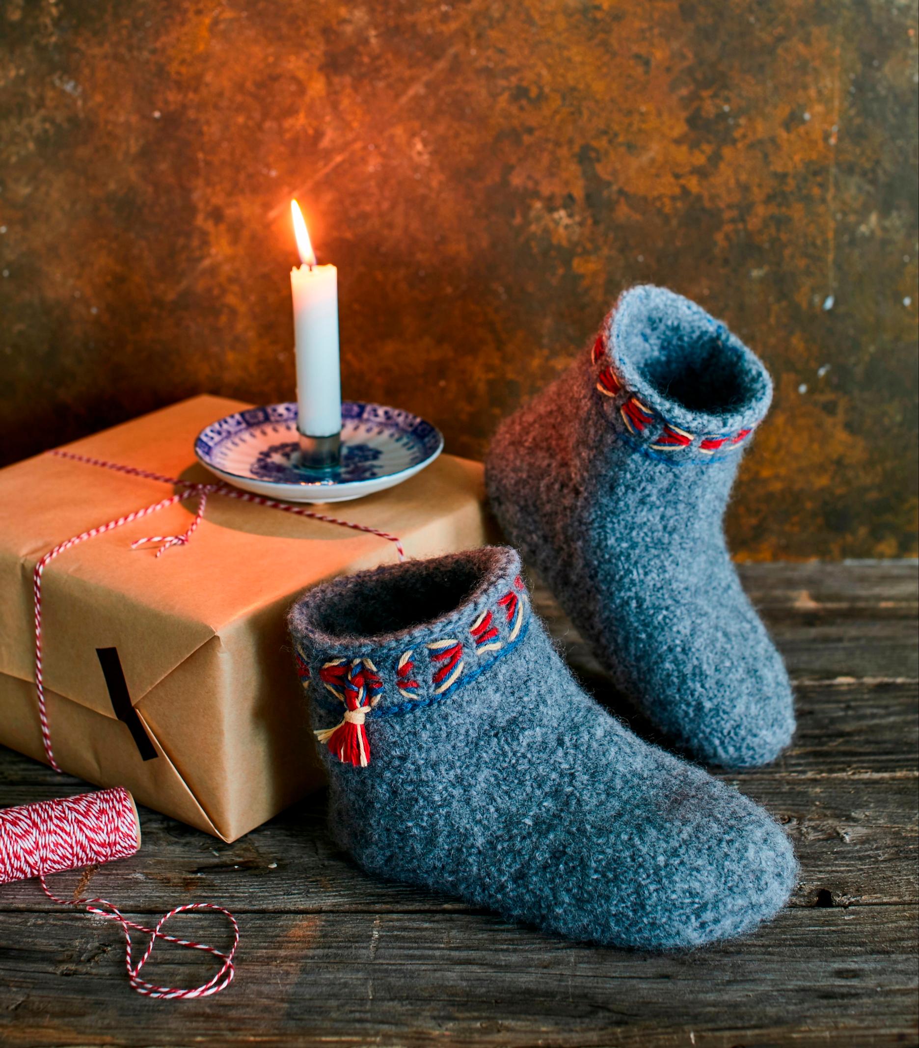 Chilly toes? Make your own cozy felted slippers