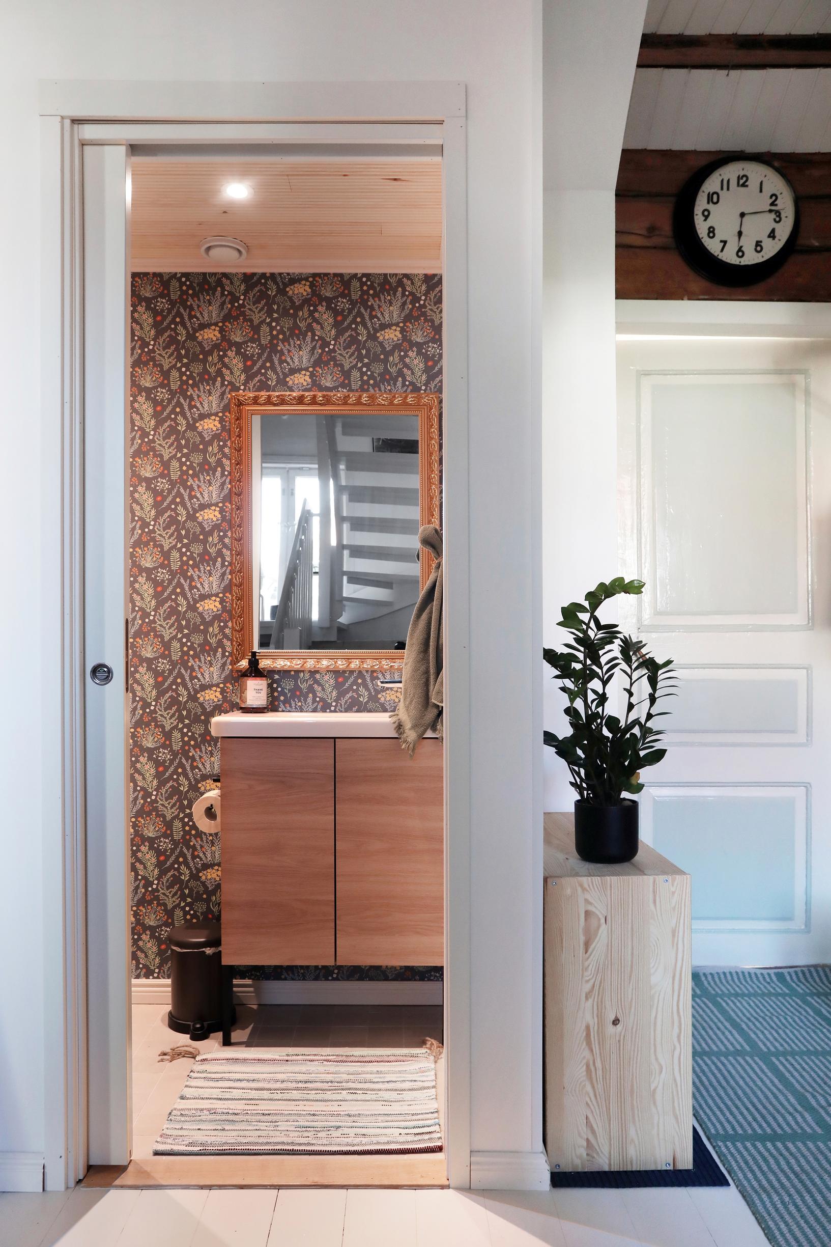 Door open to the bathroom