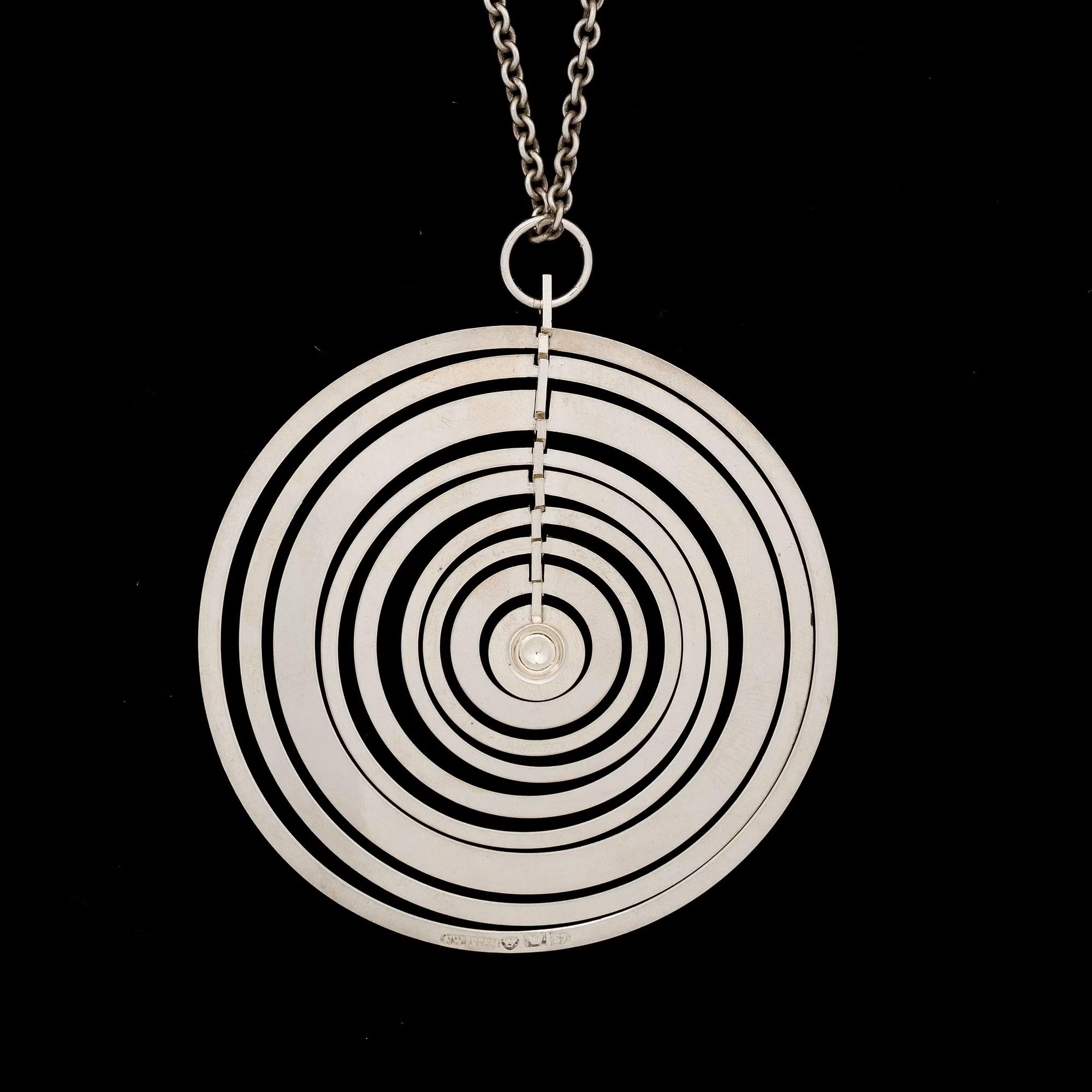 The Hopeakuu pendant is crafted in silver.