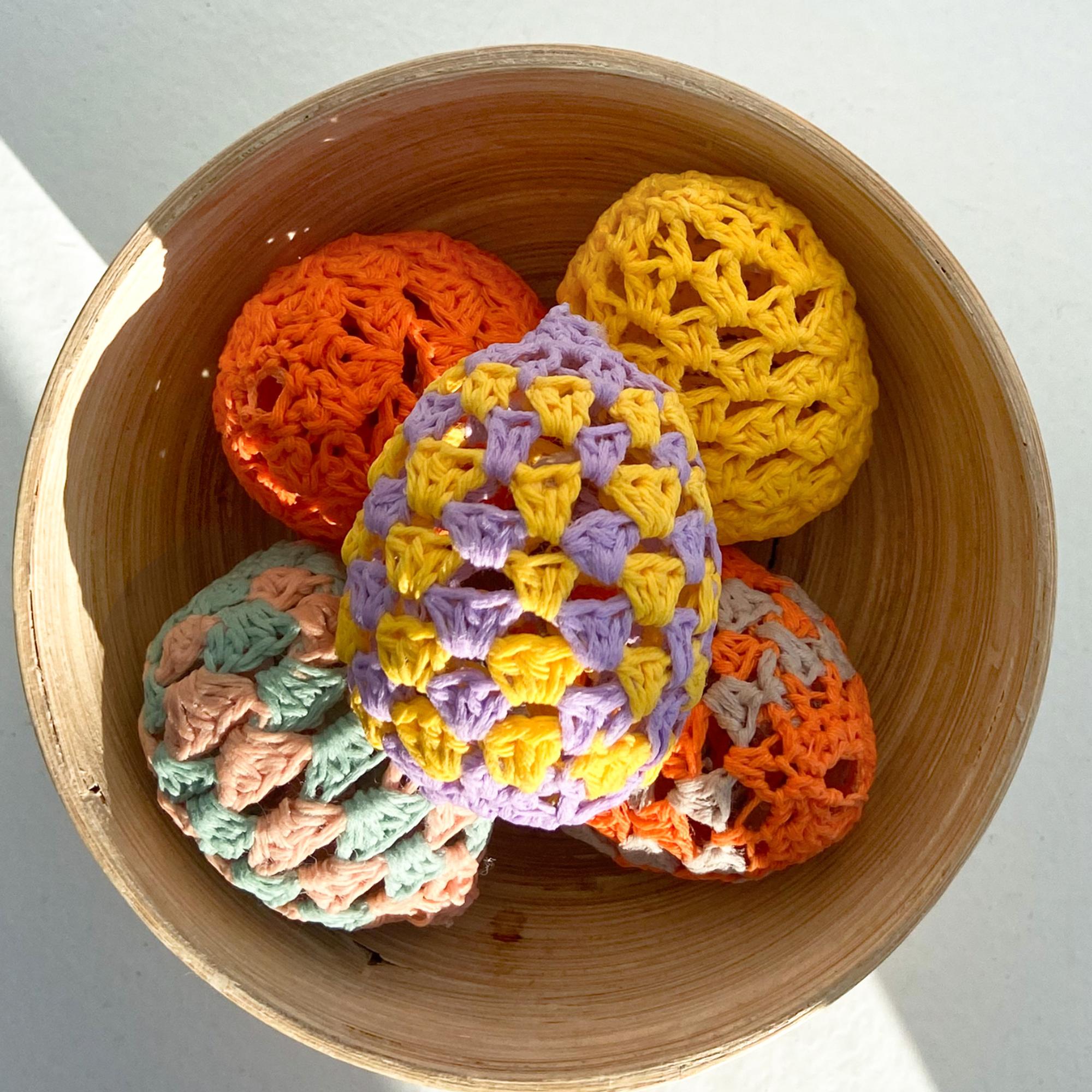 You’ll get hooked on these! Crocheted eggs are spring’s most fun scrap-yarn project