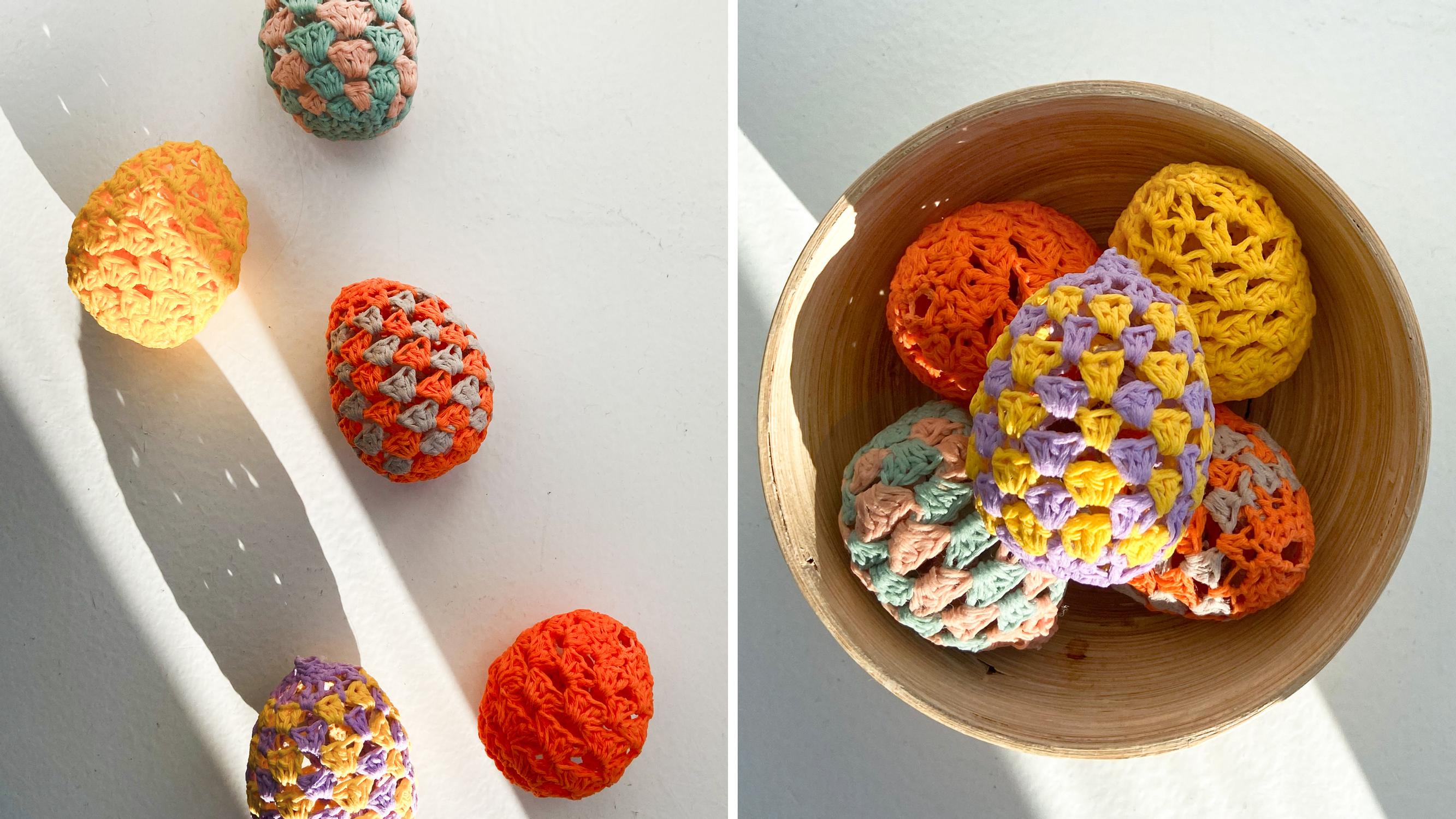 You’ll get hooked on these! Crocheted eggs are spring’s most fun scrap-yarn project