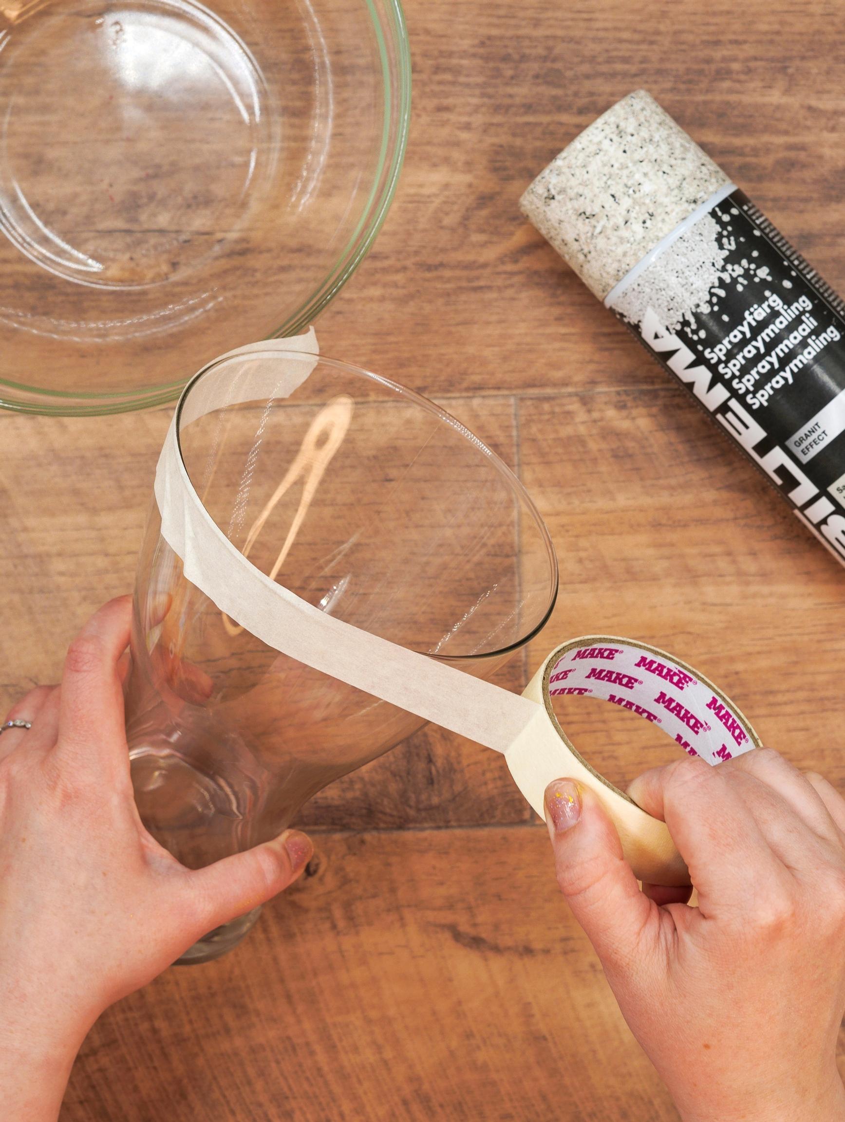 Use painter’s tape to protect areas you don’t want to paint.