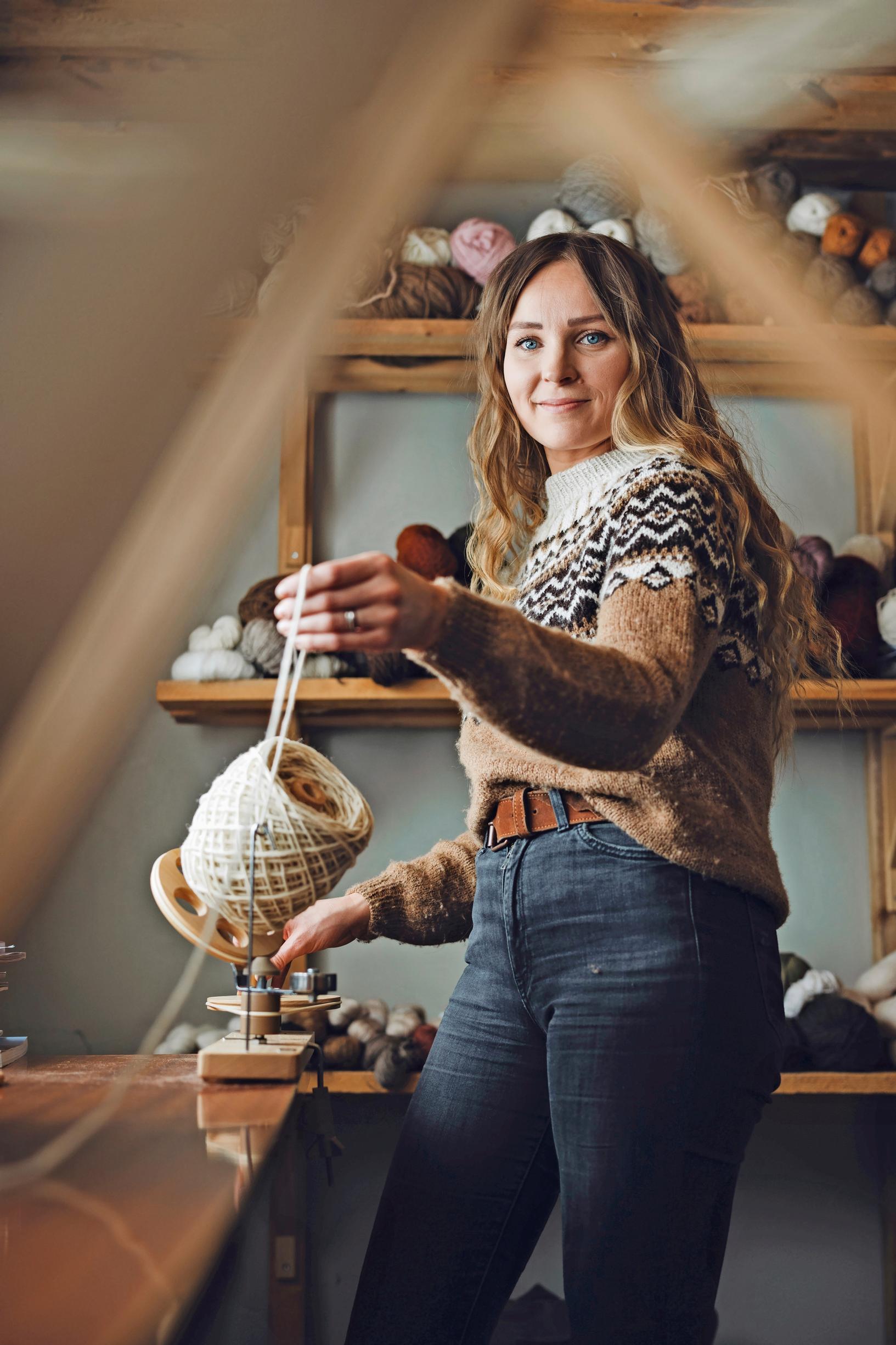 Ronja Hakalehto in her studio.