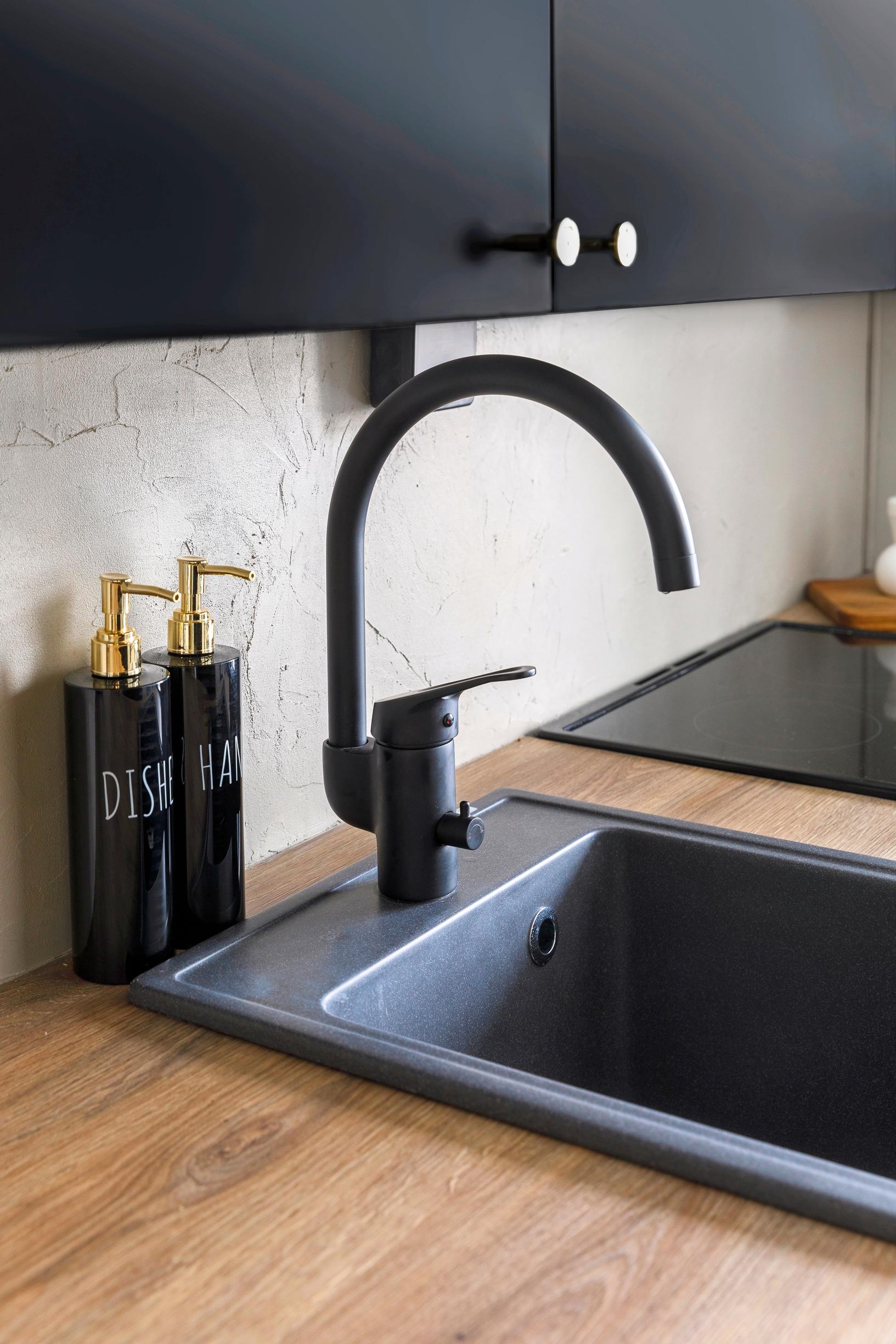 Sink and faucet