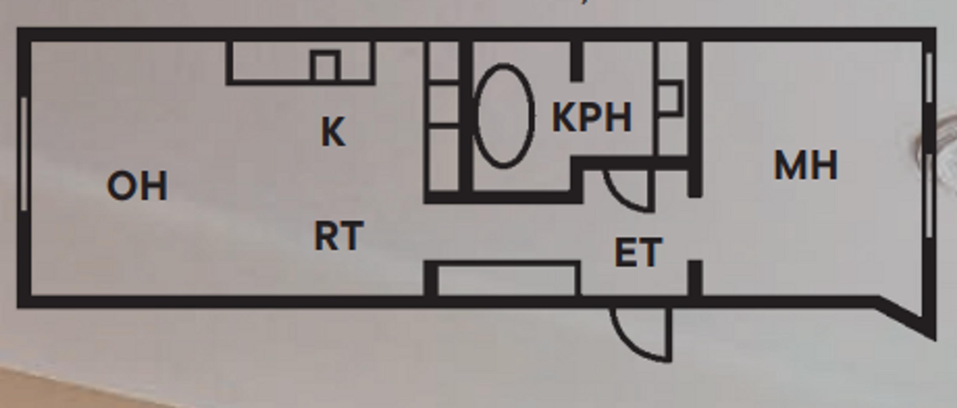Floor plan of the apartment