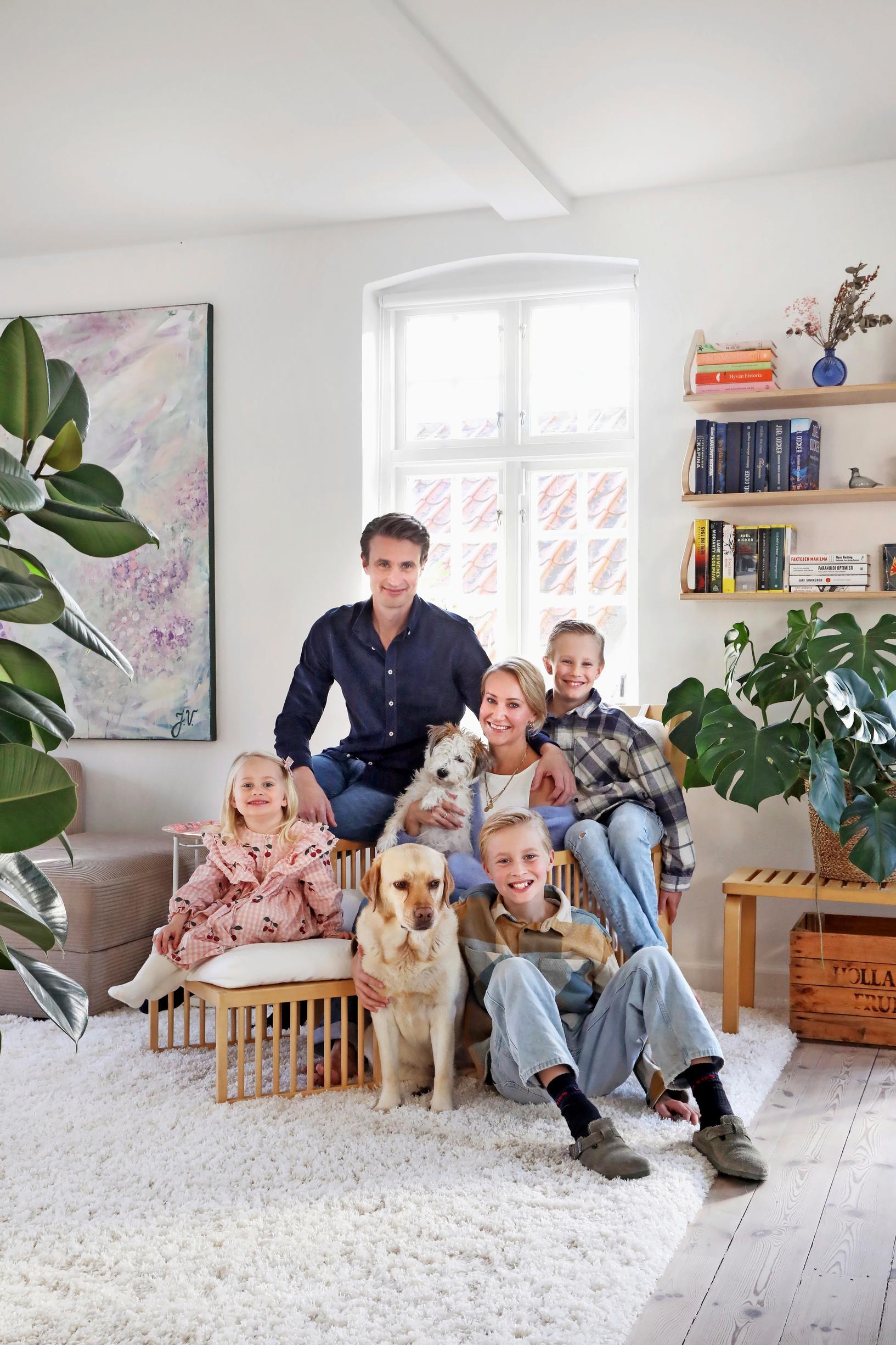 Jasmin, Jussi, and the family’s three children