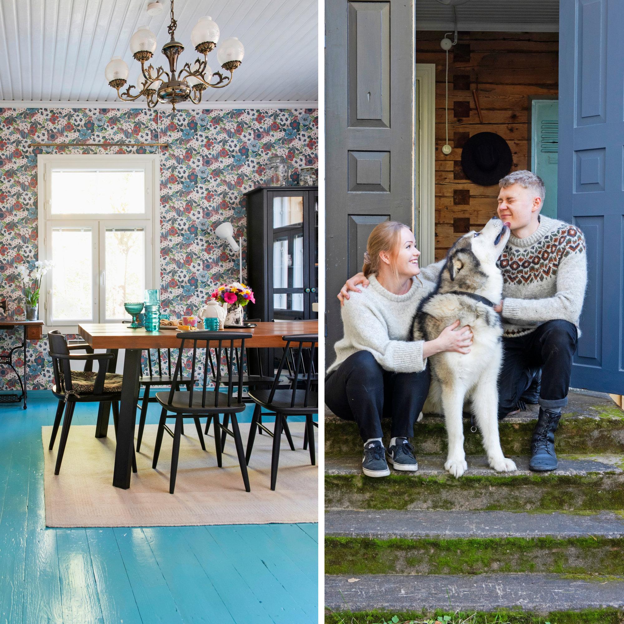 Grandma-style weekends at a log retreat: young couple’s cozy home in a former general store
