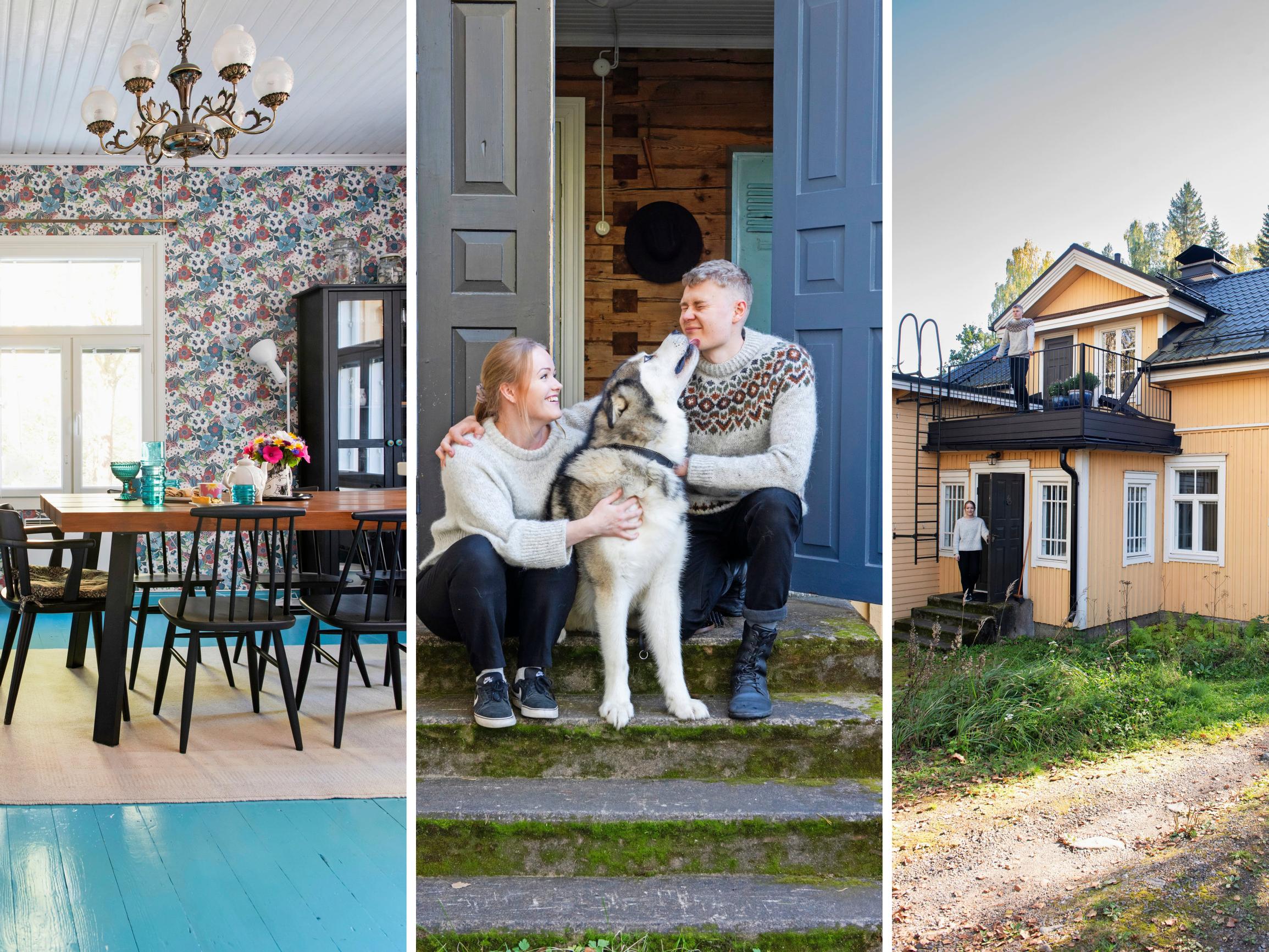 Grandma-style weekends at a log retreat: young couple’s cozy home in a former general store
