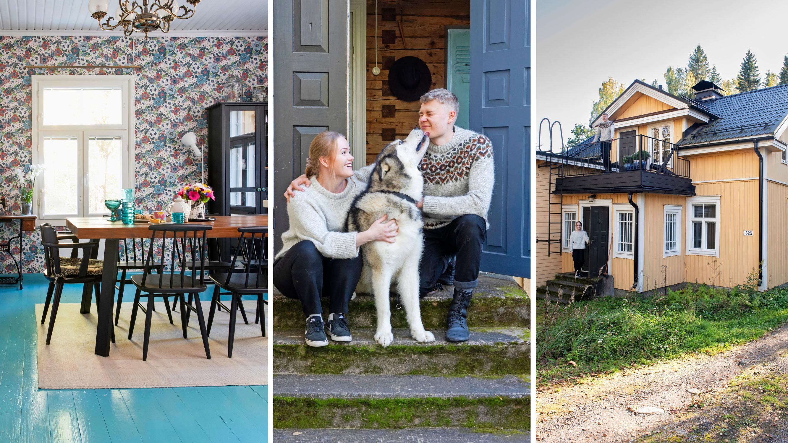 Grandma-style weekends at a log retreat: young couple’s cozy home in a former general store
