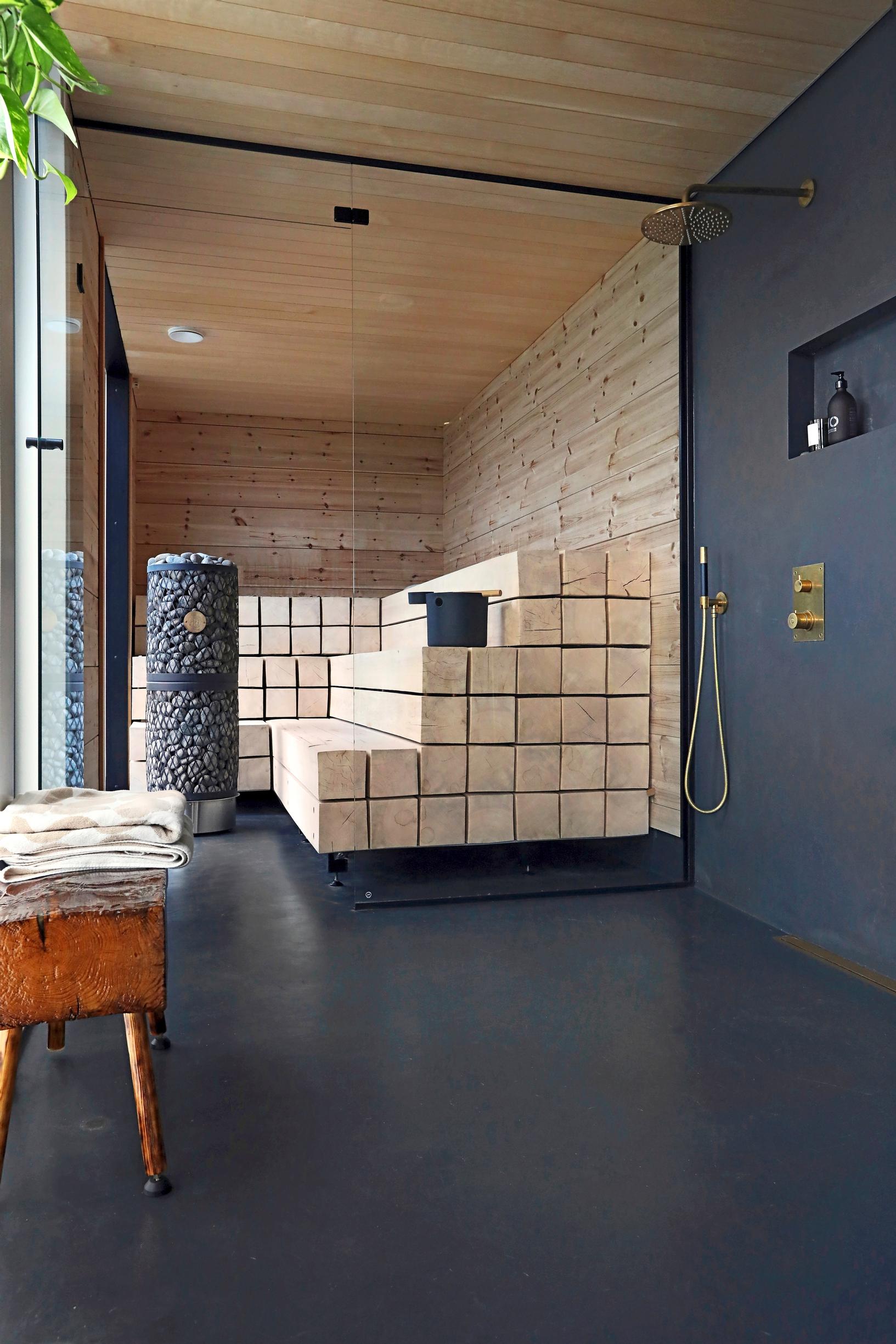 Distinctive block-style benches