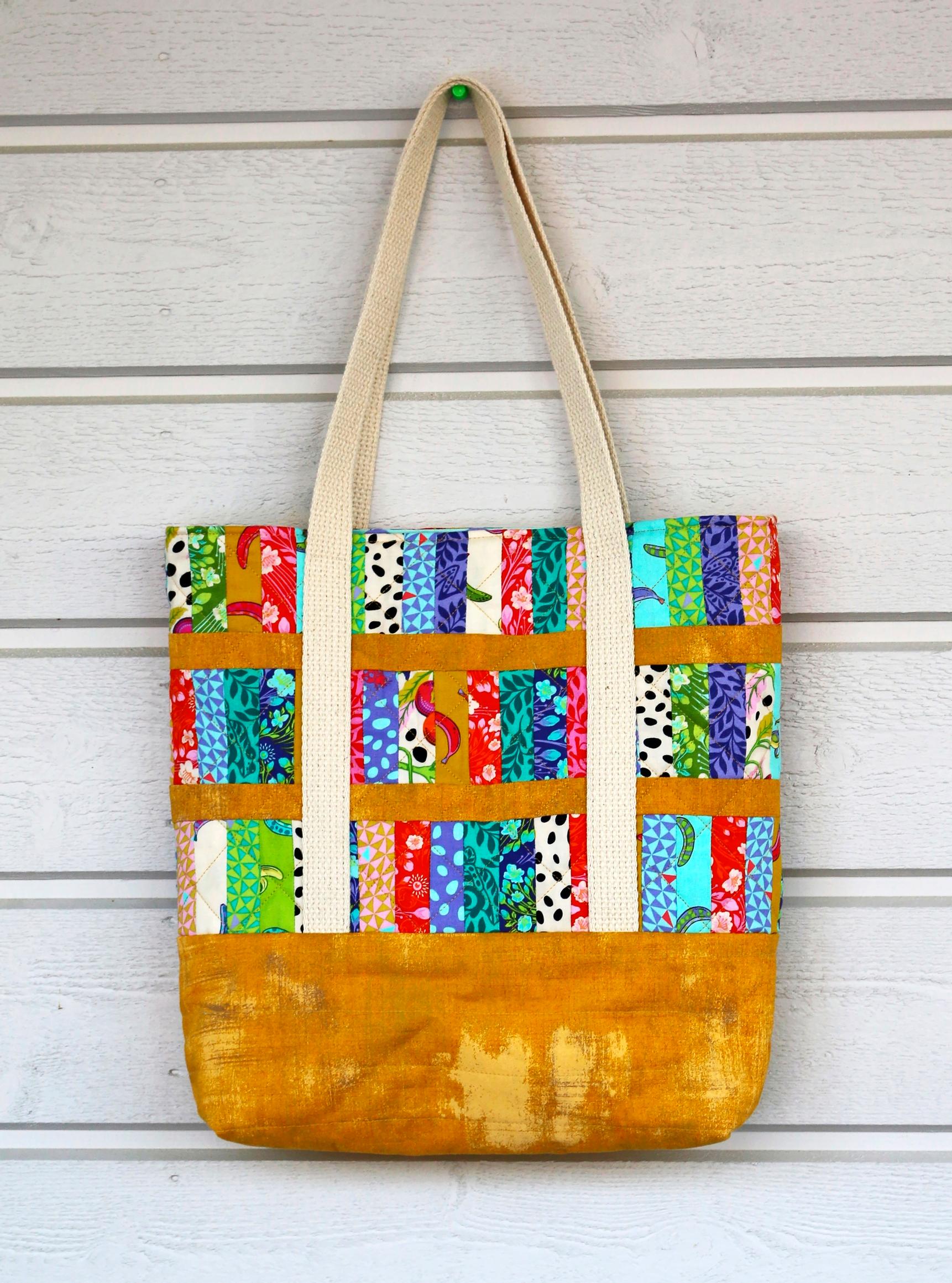 Finished patchwork bag