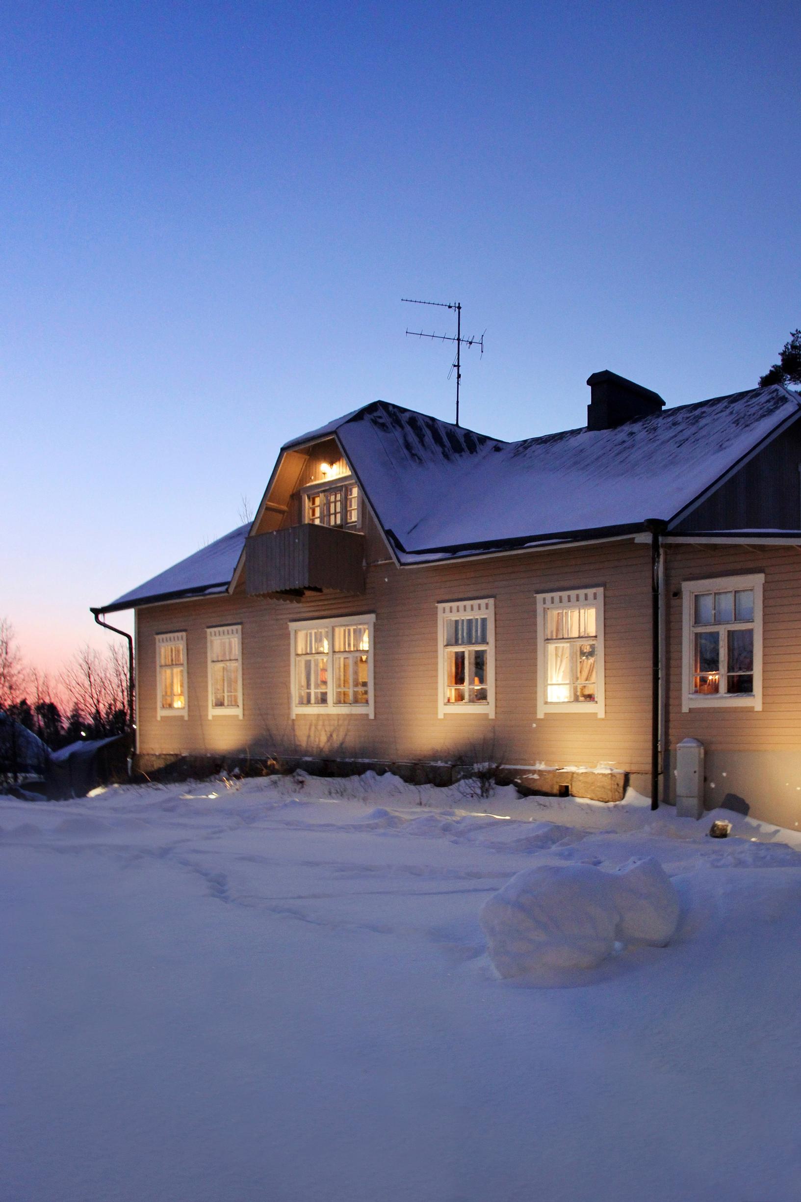 The renovated old riding estate house in Klaukkala