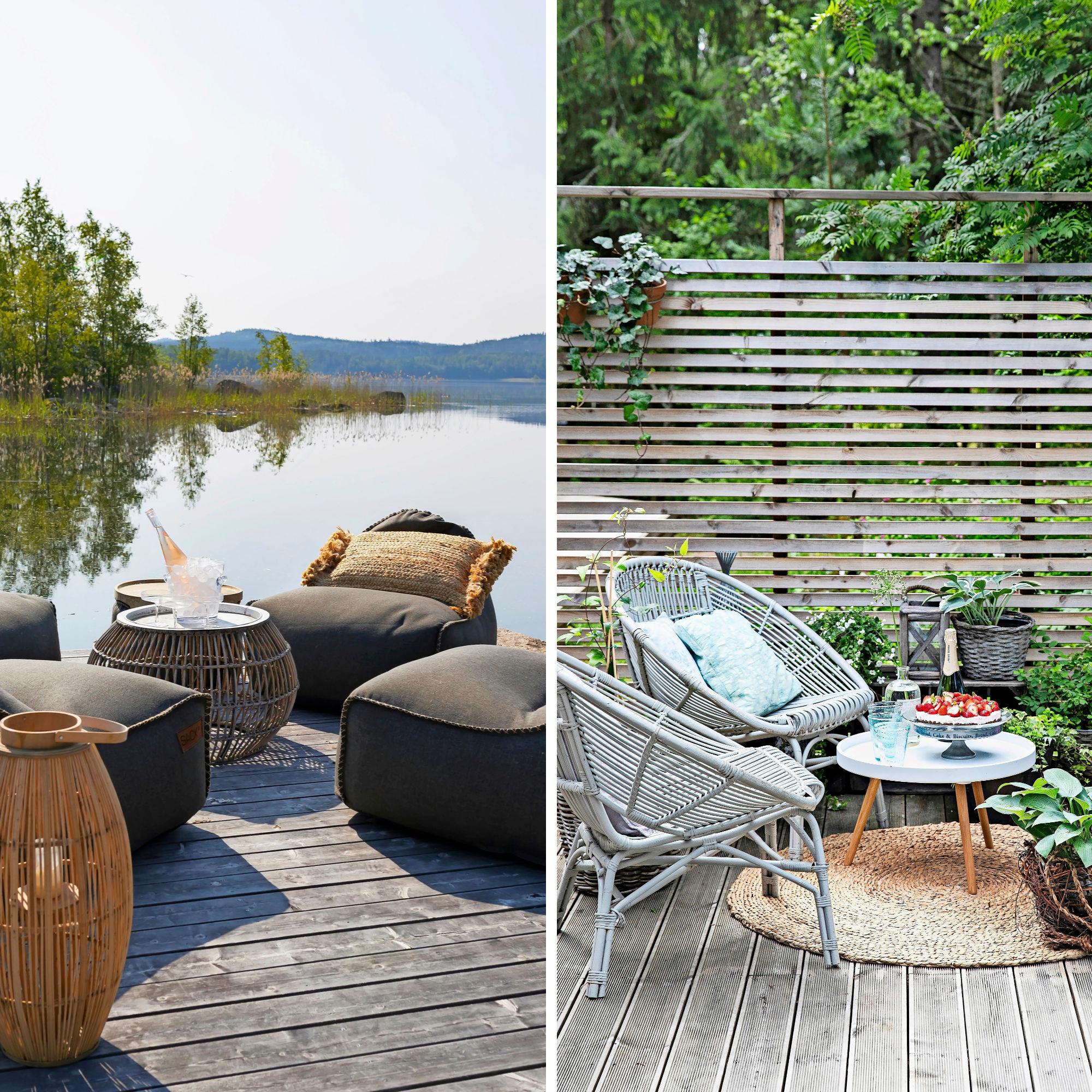 8 × outdoor living room—would a sofa chest, a sunken terrace, or an elegant furniture set fit your yard?
