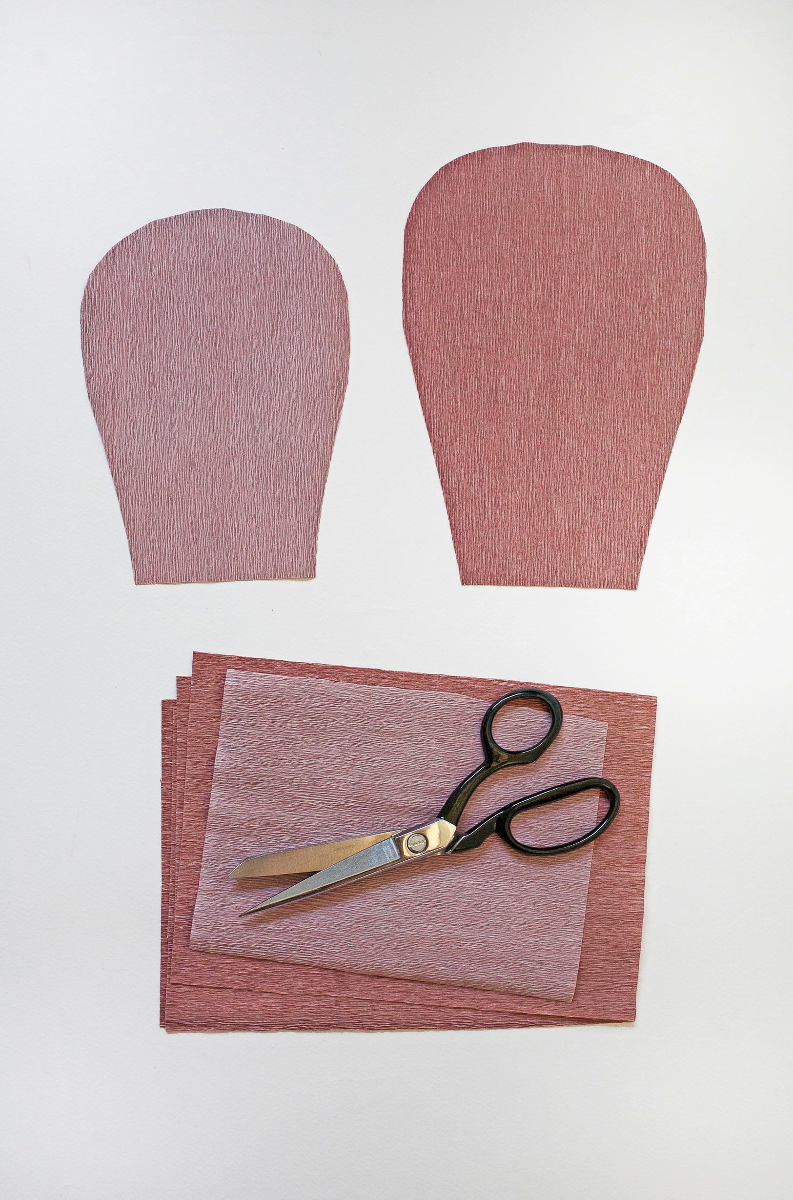 Image of craft supplies for the paper flower