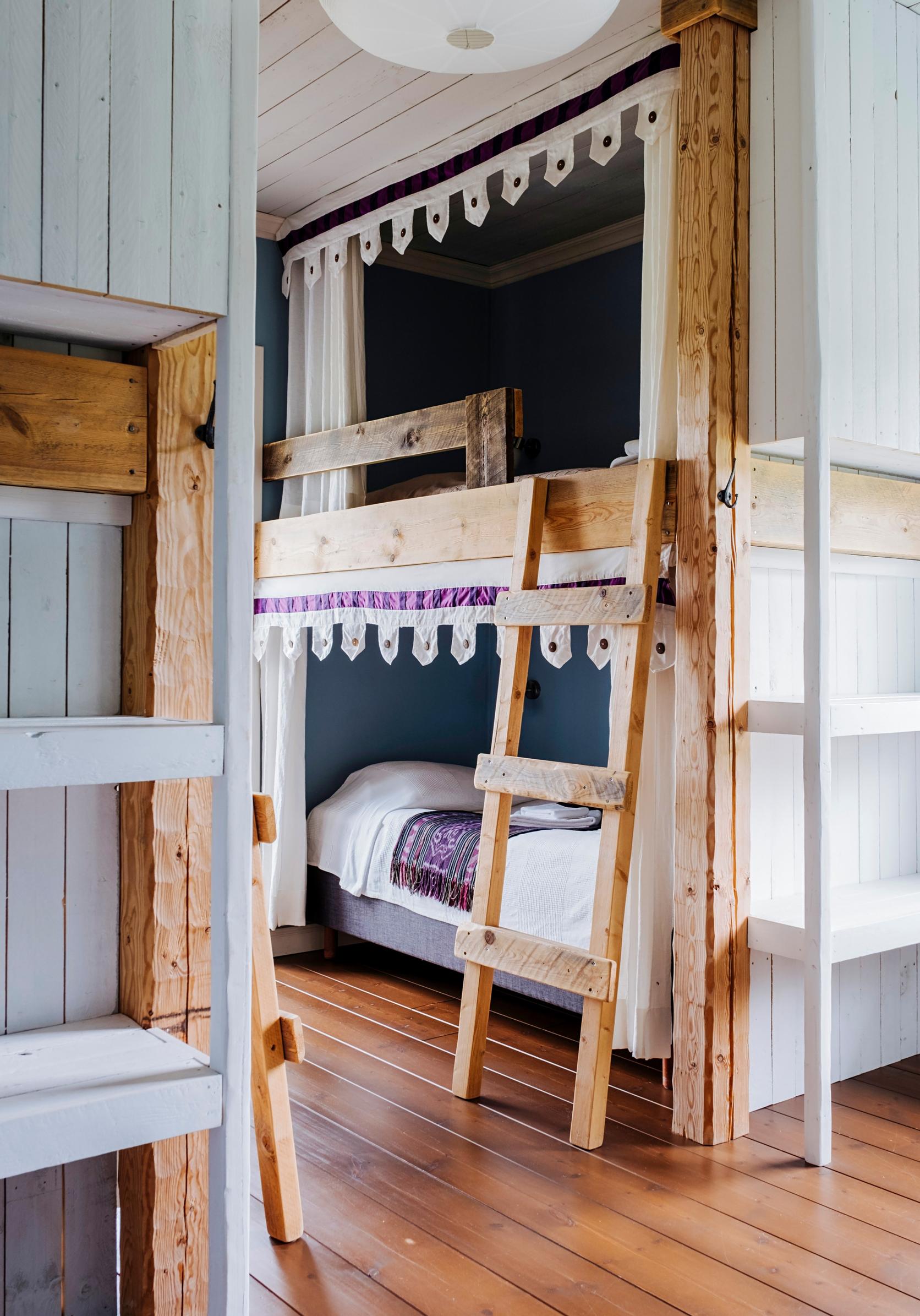 Bunk beds in the sleeping area