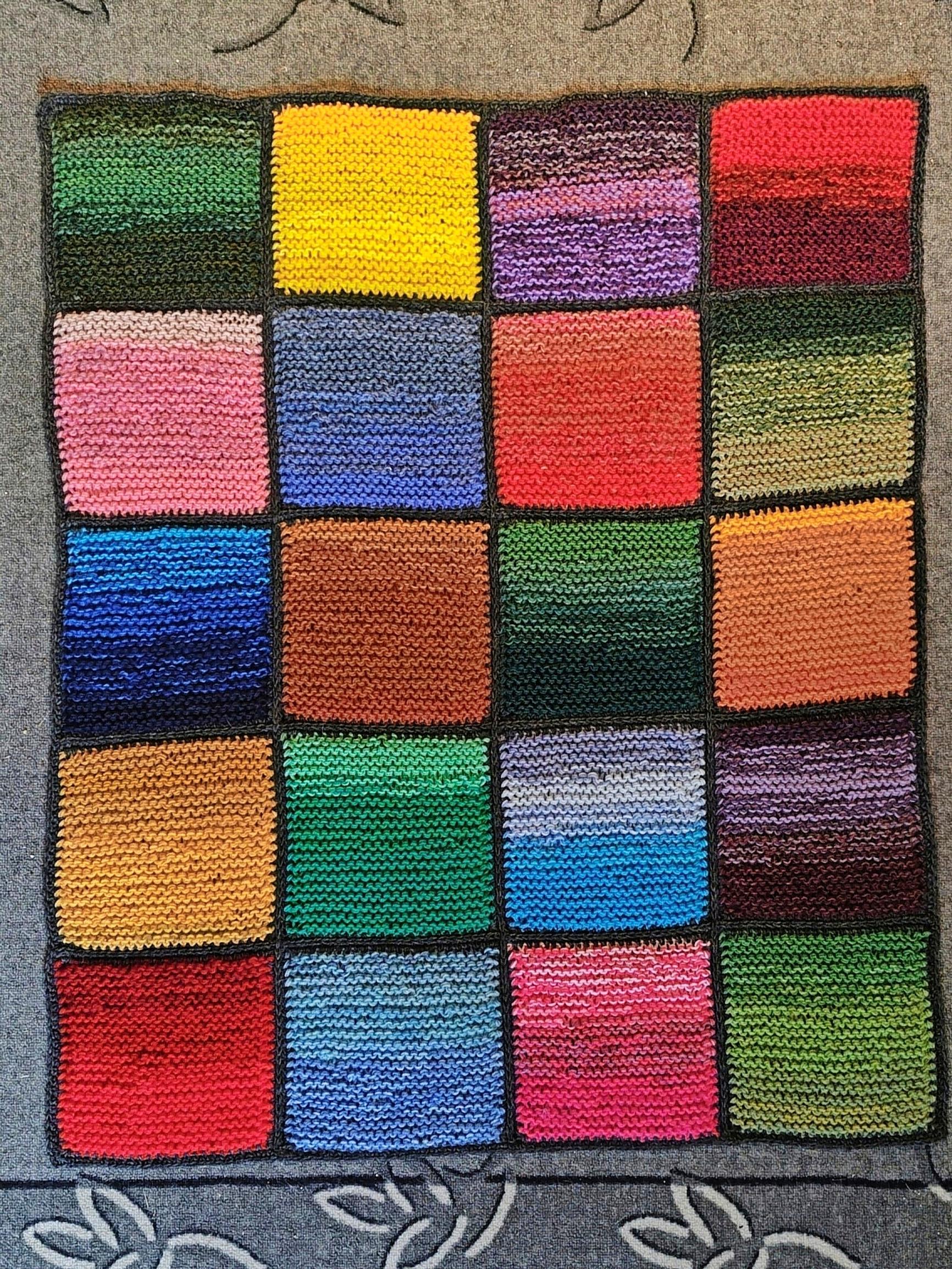 A patchwork blanket.