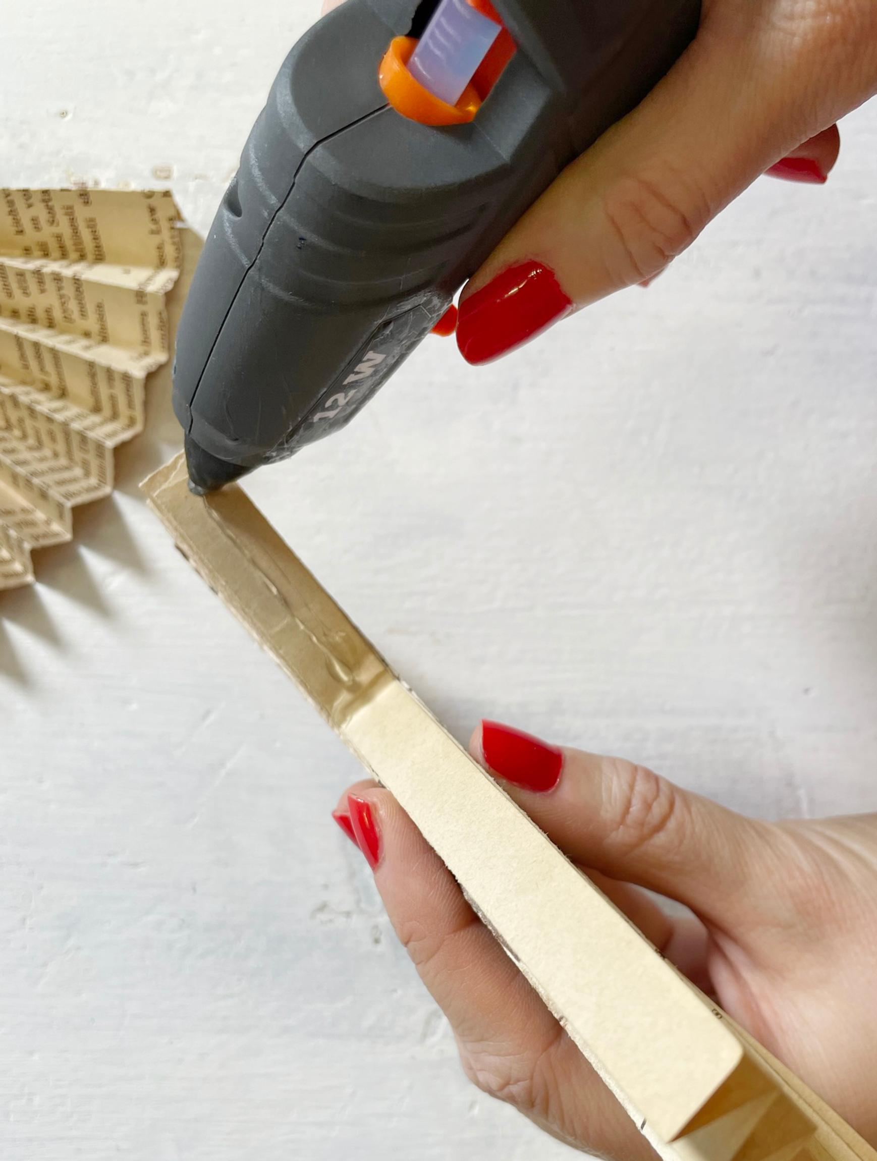 Gluing the angel’s wing