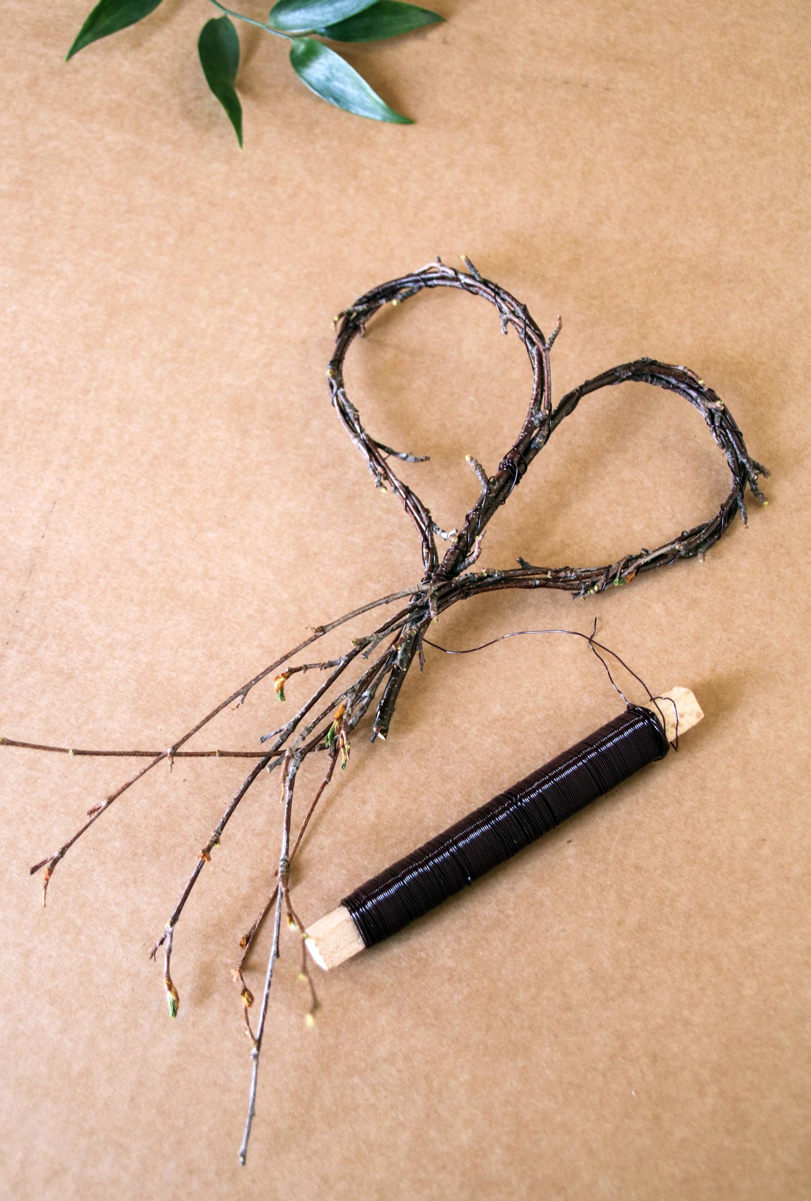 Twig butterflies, step-by-step image