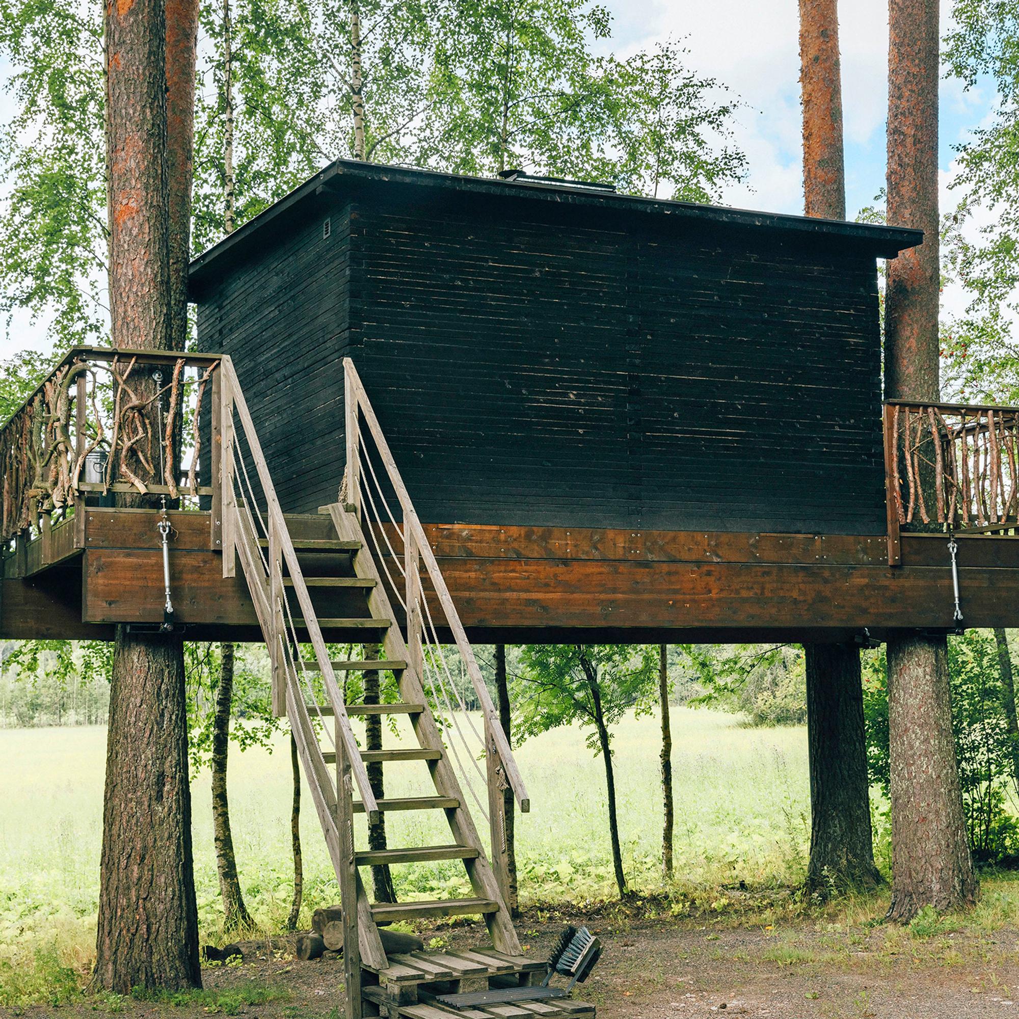 This treehouse sauna is an amazing hideaway—“The sauna feels like its own little world”