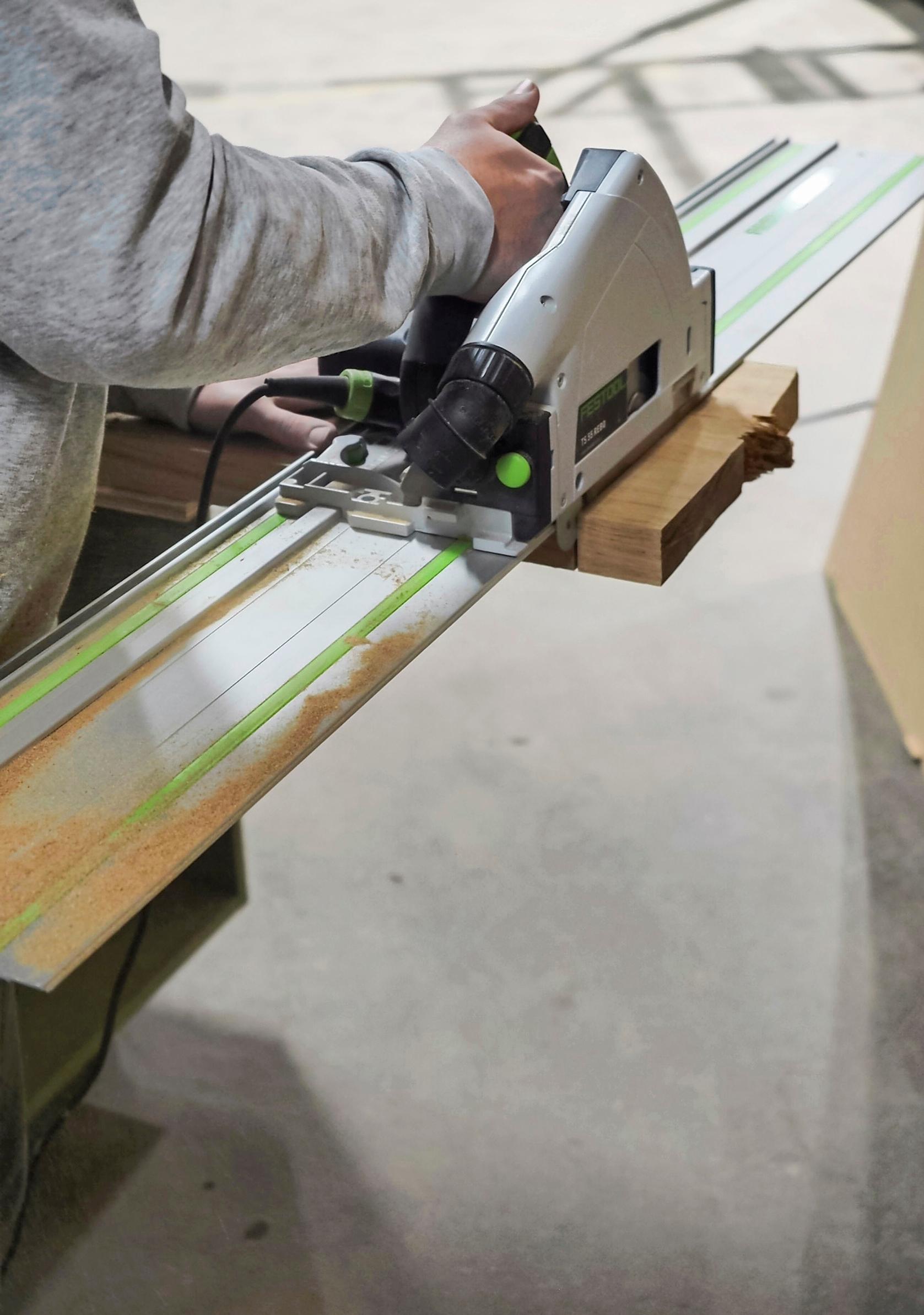 Cutting the board to length
