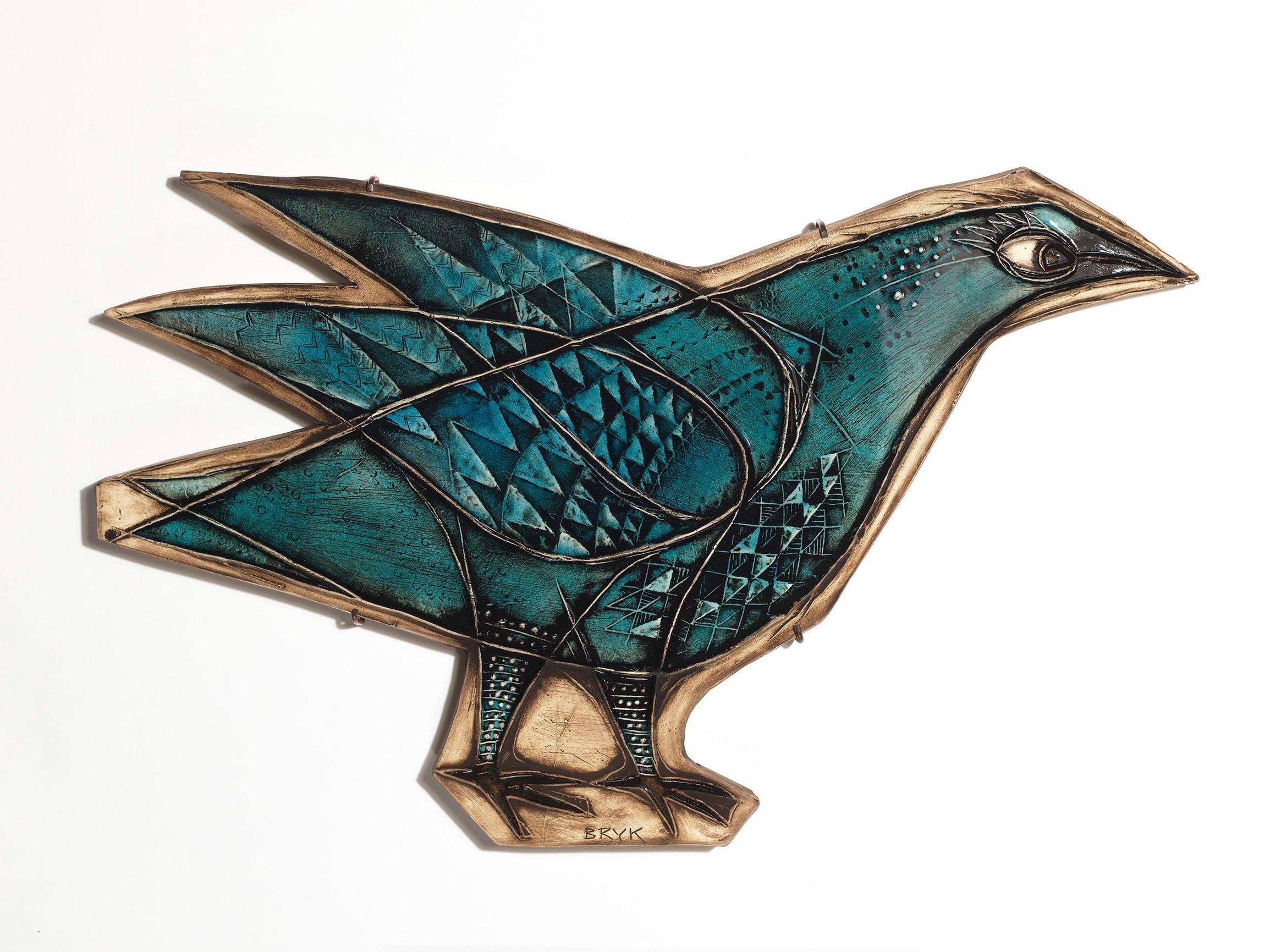 Bird relief by Rut Bryk from 1955