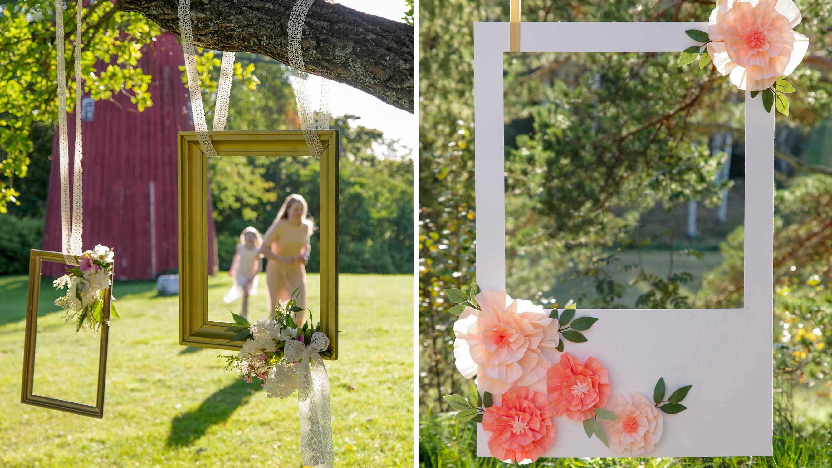 Photobooth for parties—make your own photo frames to capture lovely memories with your guests